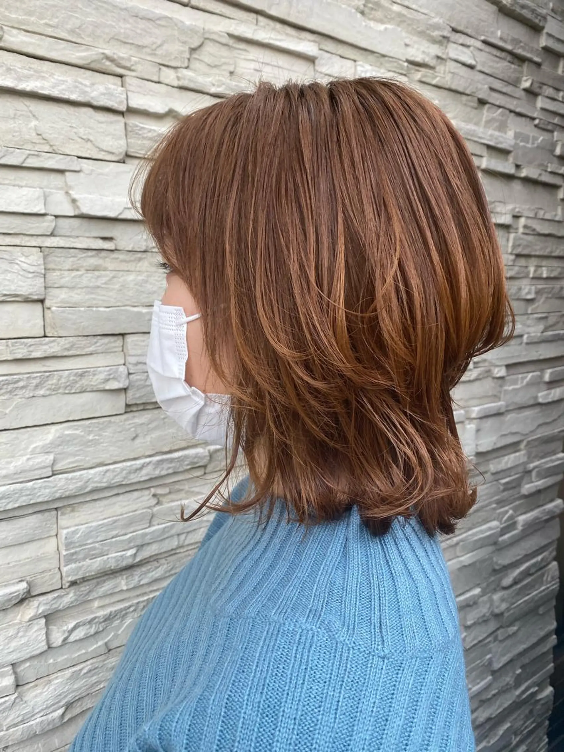 ミディアム レイヤーカット カット 😺ヒアリング 重視😺小川のヘアスタイル