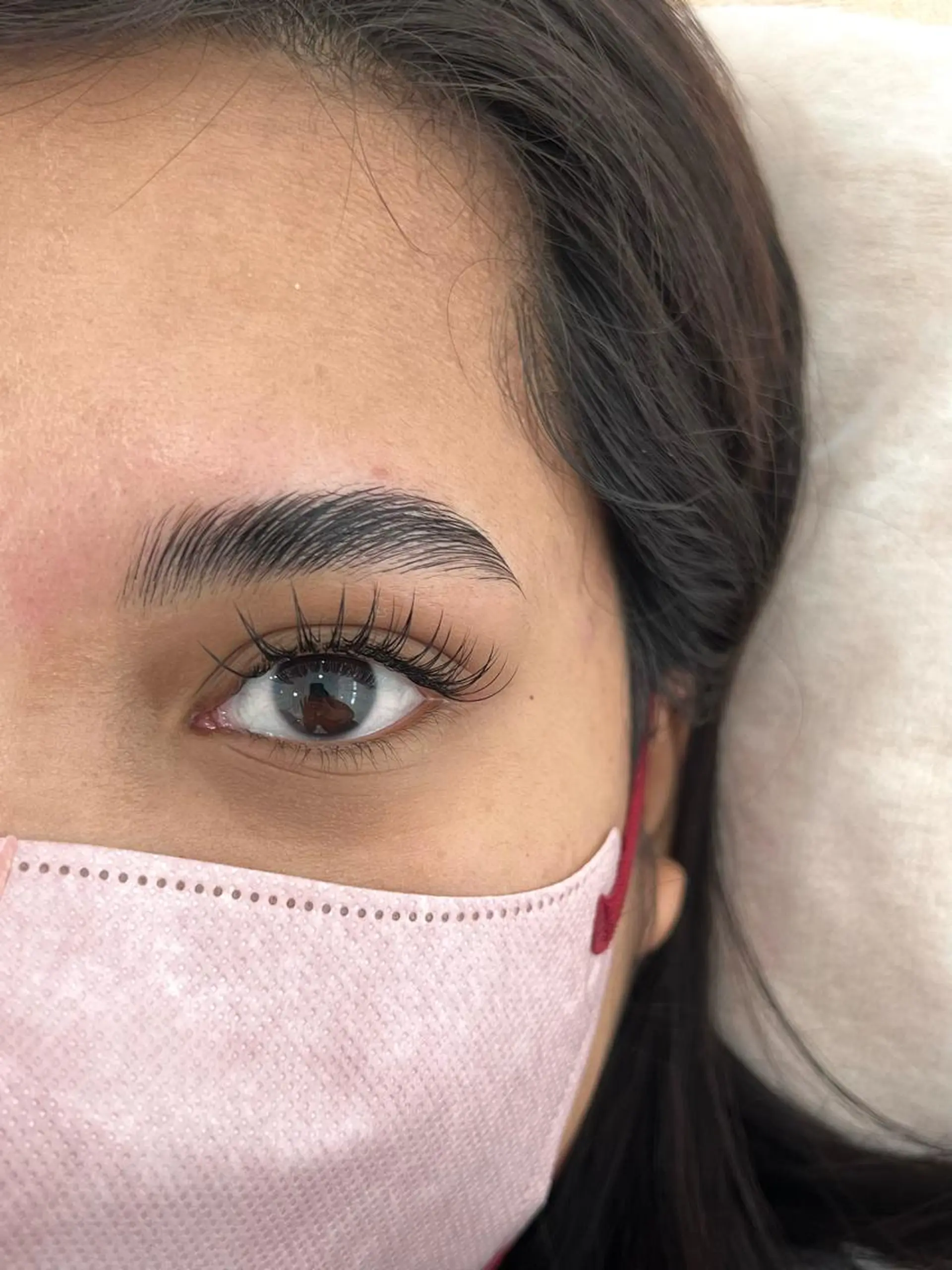 マツエク・マツパ アイブロウ ハリウッドブロウリフト ミントラッシュ　　八王子店所属・. 𝗬𝗨のマツエク・マツパデザイン