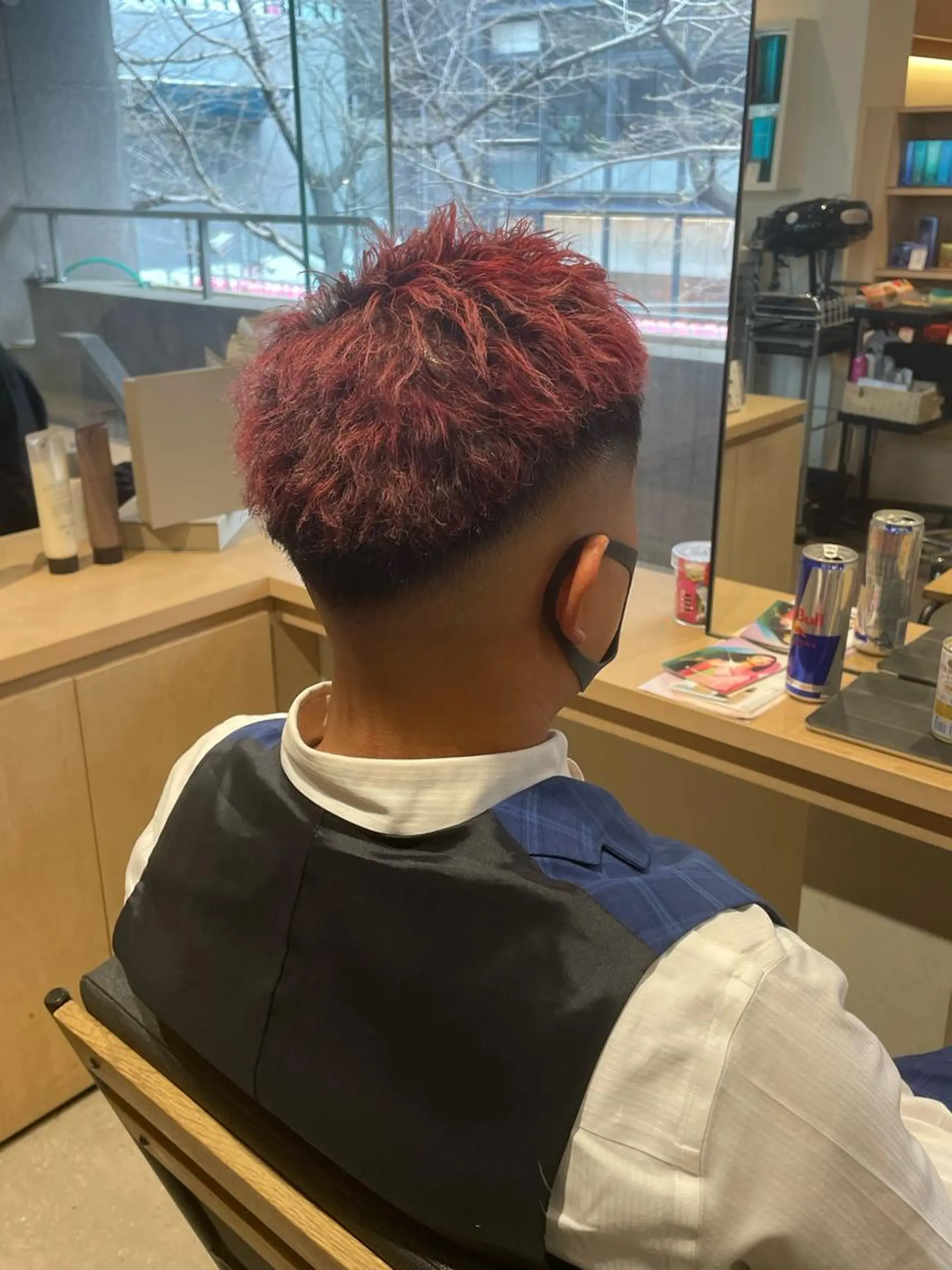 カラー メンズ フェードカット スキンフェード Le'a所属・渋谷/フェード/ 國分 翔のヘアスタイル