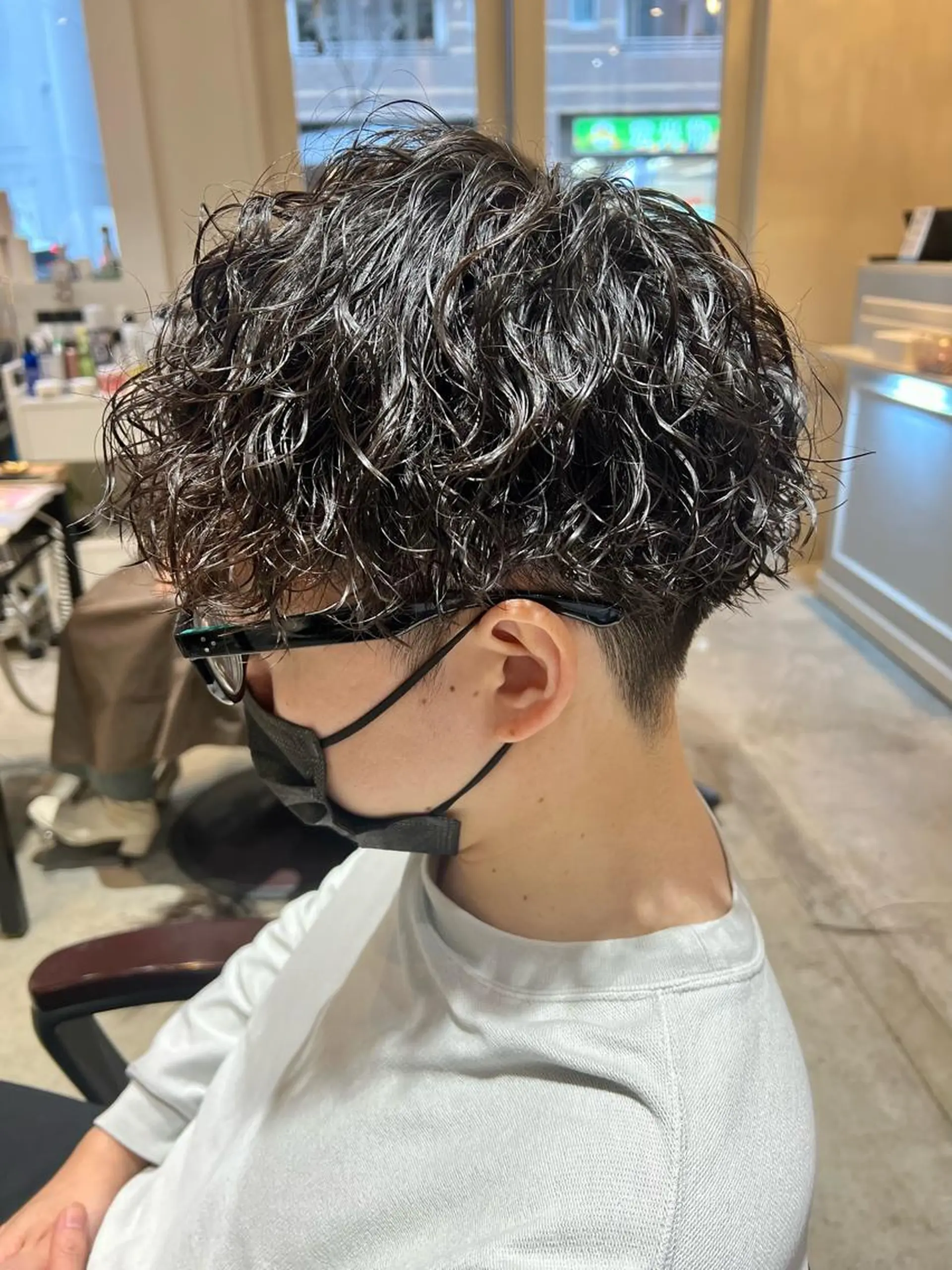 ショート パーマ メンズ カット パーマ 🦩パーマン🦩佐藤 航太のヘアスタイル