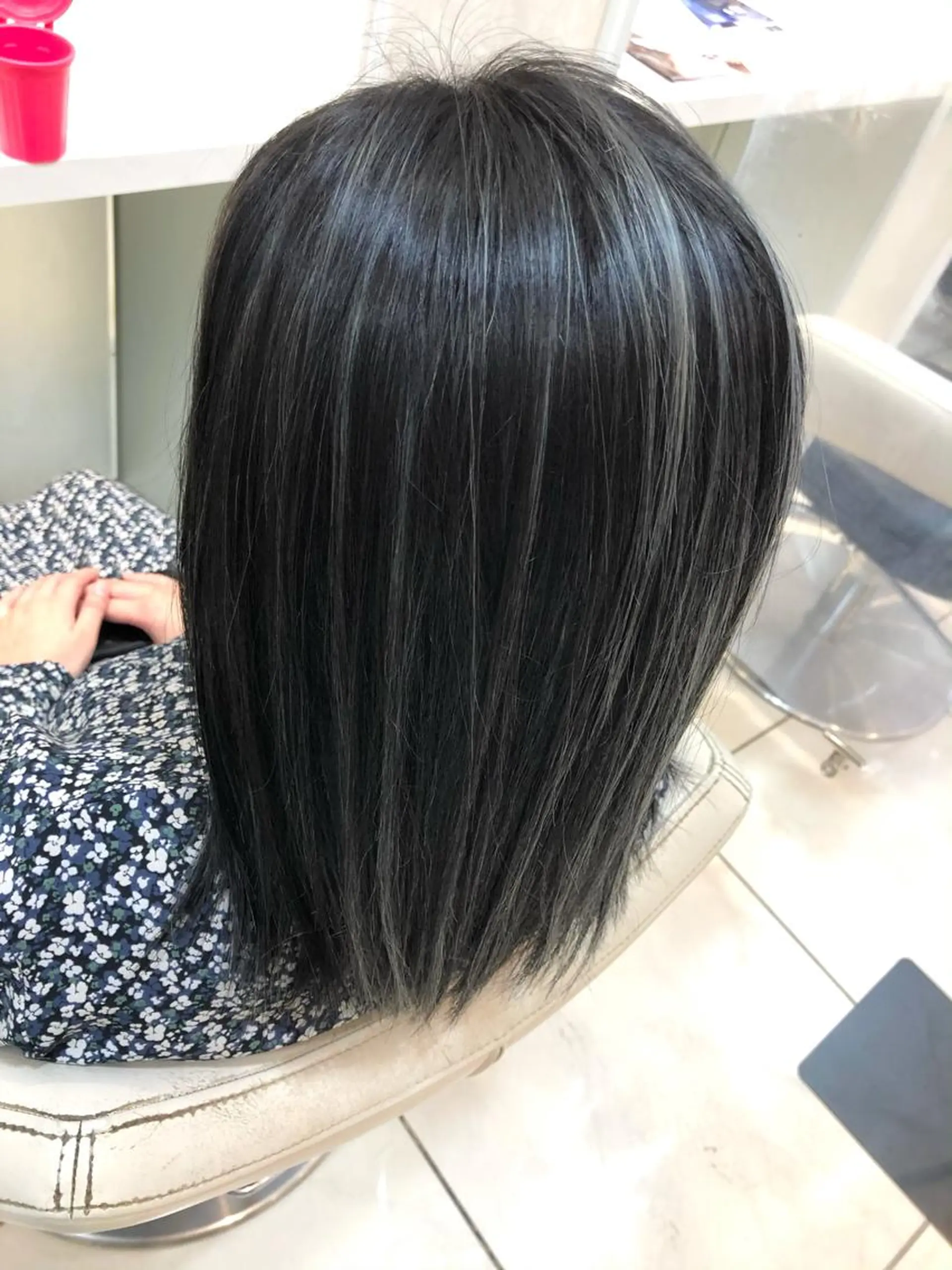 ミディアム カラー 透明感カラー ハイライトカラー ハイライト 髪質改善 🌈ぷる艶カラー🌈 髪質改善👑柳沼尚貴のヘアスタイル