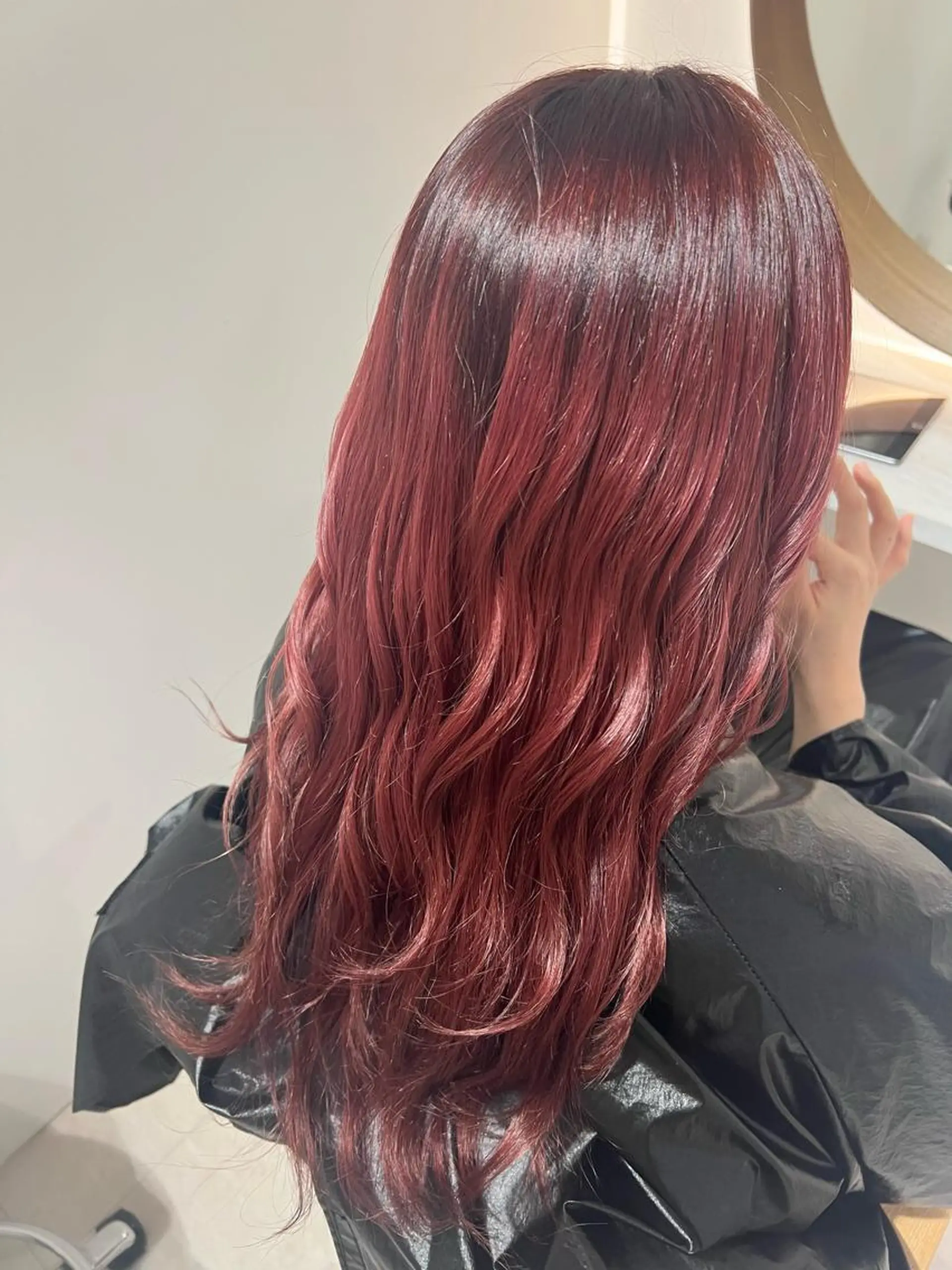 カラー ピンクカラー ヘアカラー 瀬戸 杏珠のヘアスタイル