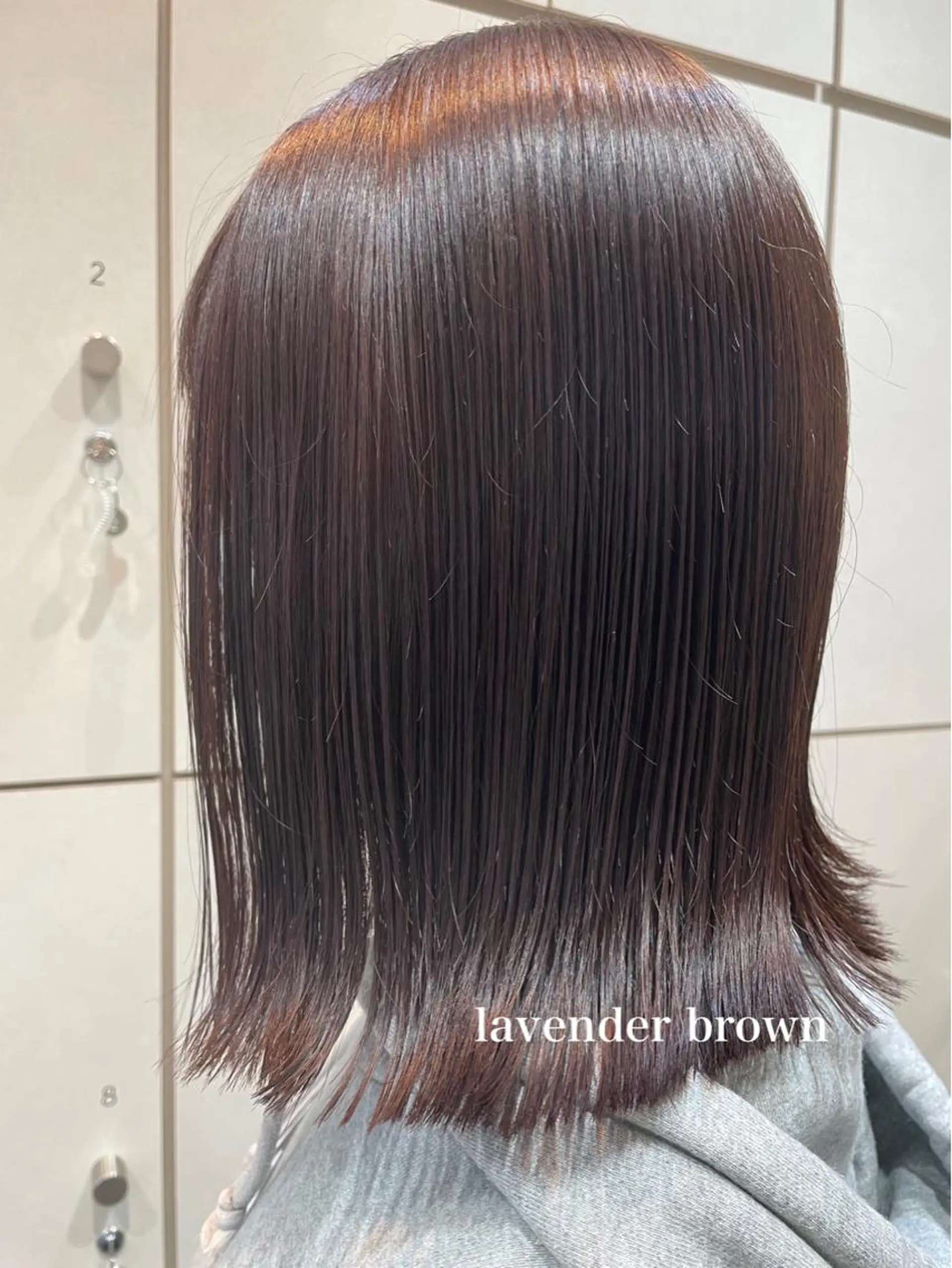 ミディアム カラー 外ハネヘア 髪質改善/美髪/渡辺 りんのヘアスタイル