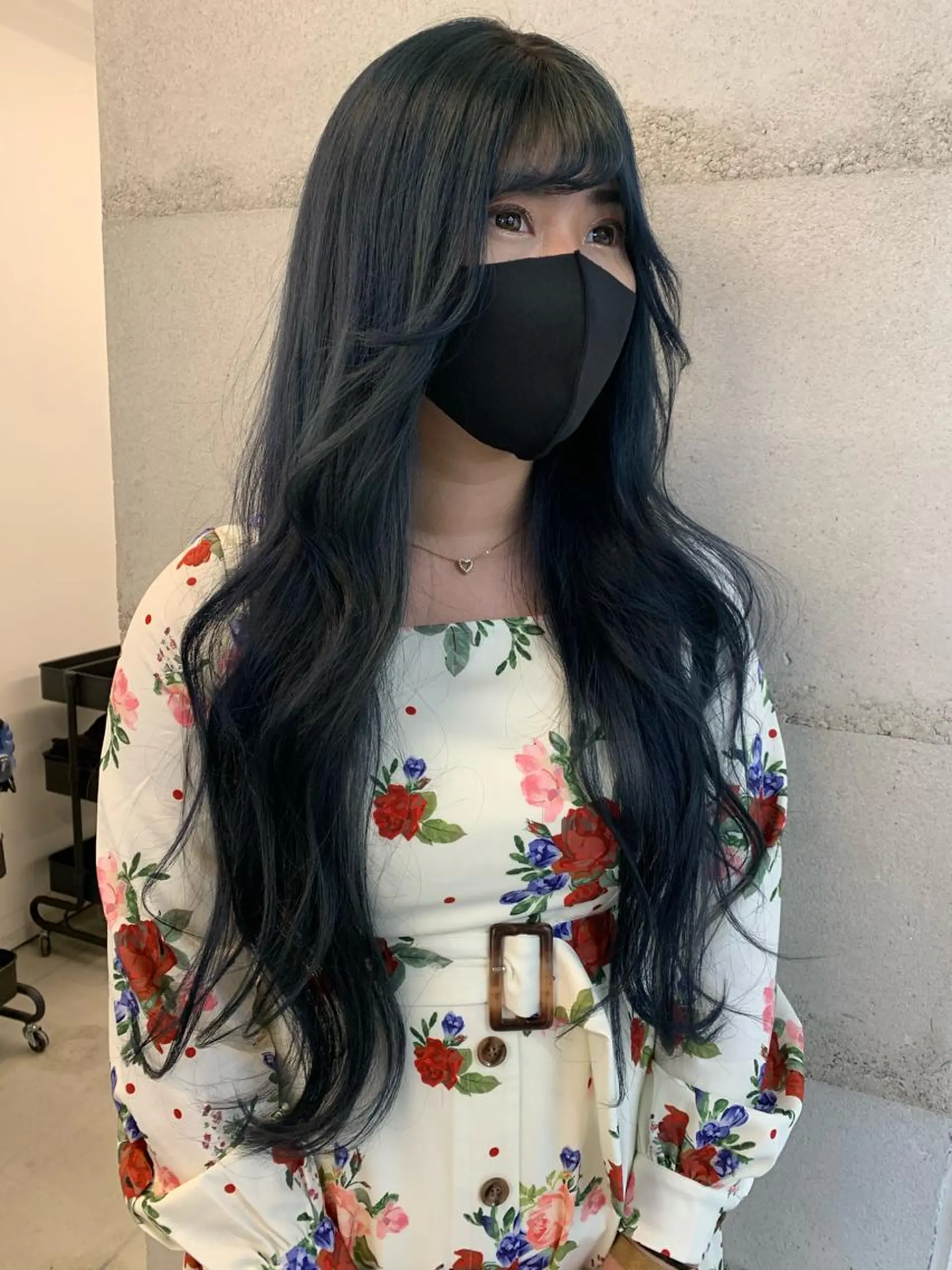 ロング カラー カット ヘアカラー トリートメント 透明感/オリーブ/ グレージュ/YUKAのヘアスタイル