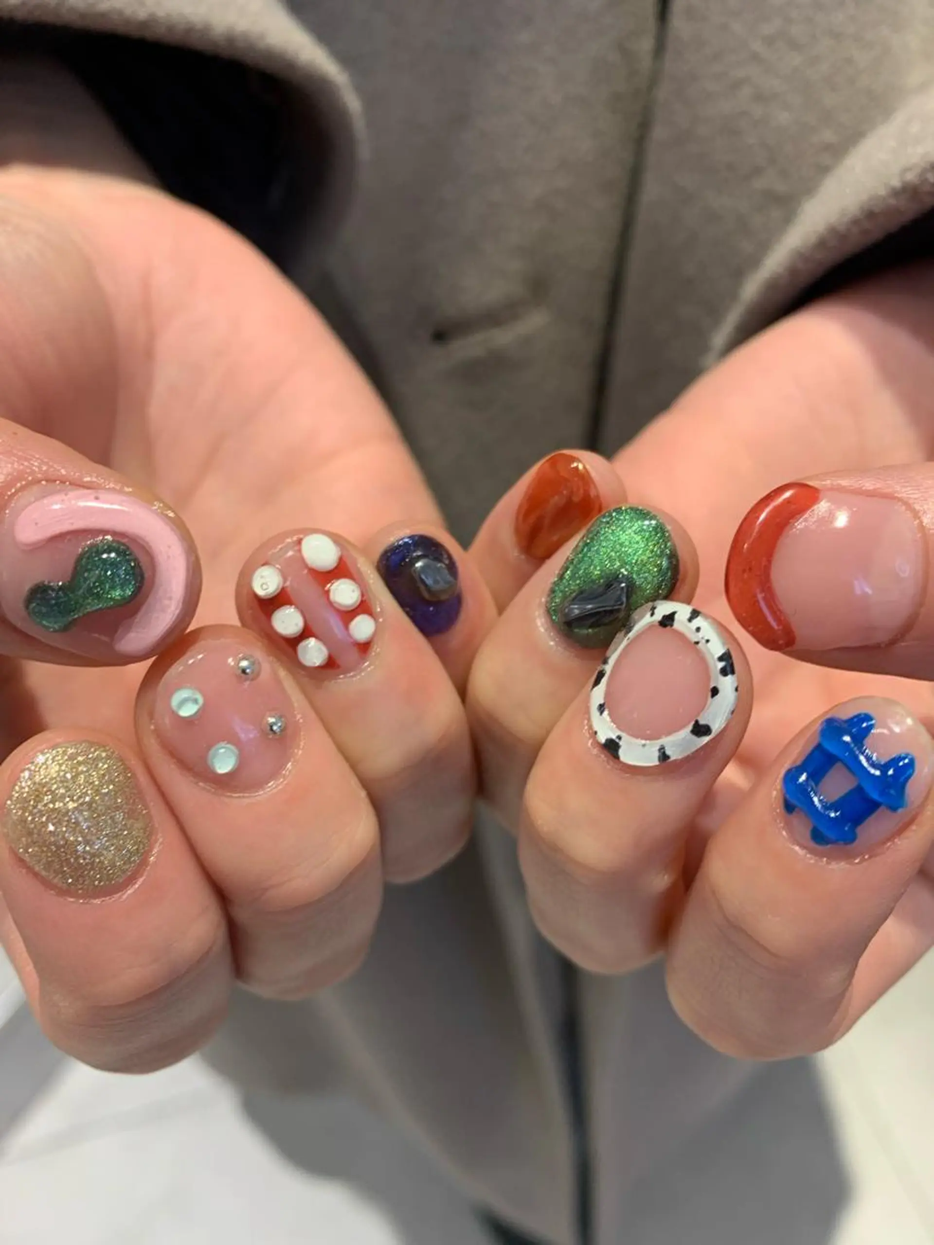 ネイル ぷっくりネイル ハンドネイル Kureha/ネイル トレンドヘアのヘアスタイル