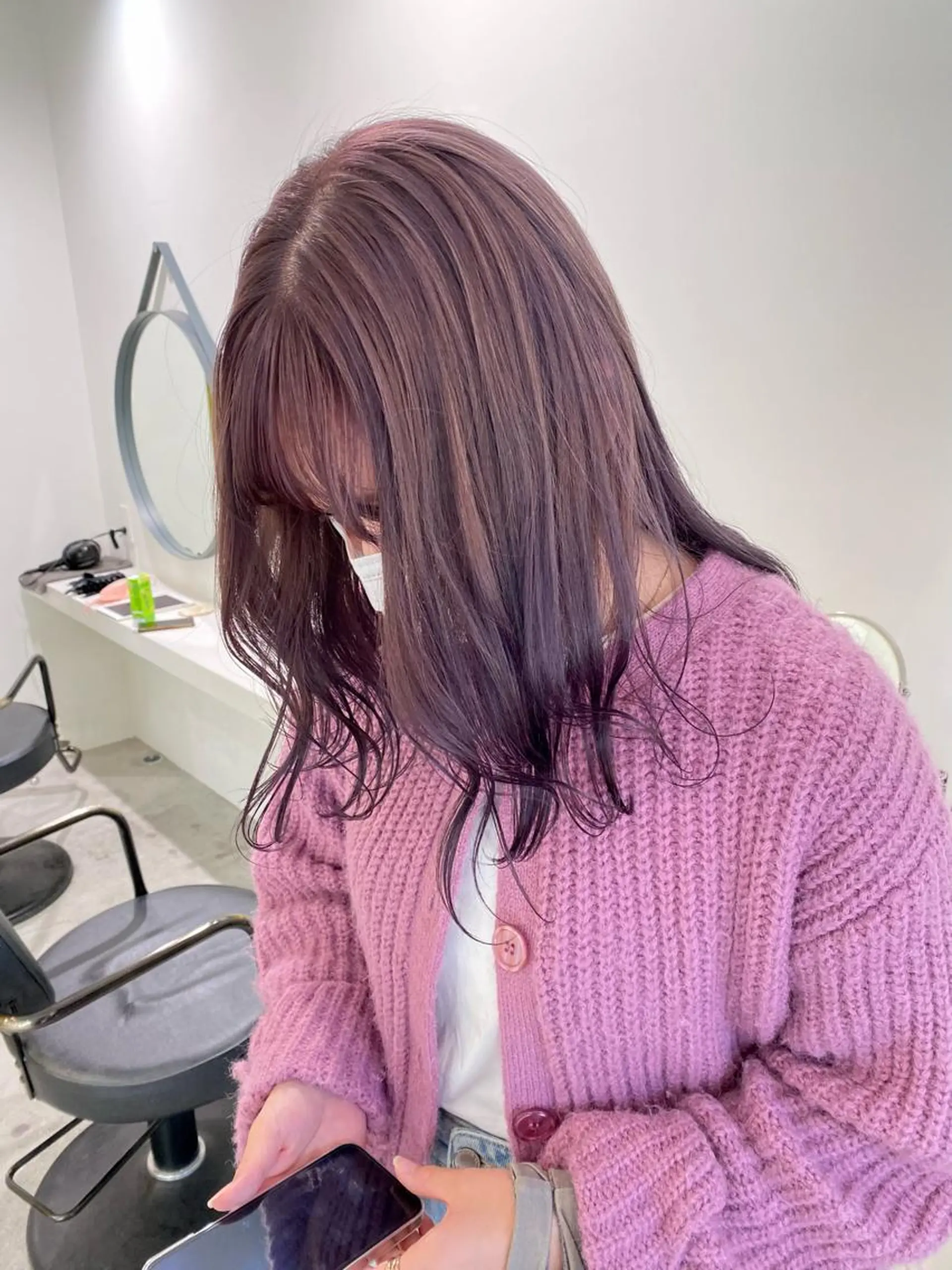 セミロング カラー カット ヘアカラー natsune /レイヤーカットのヘアスタイル