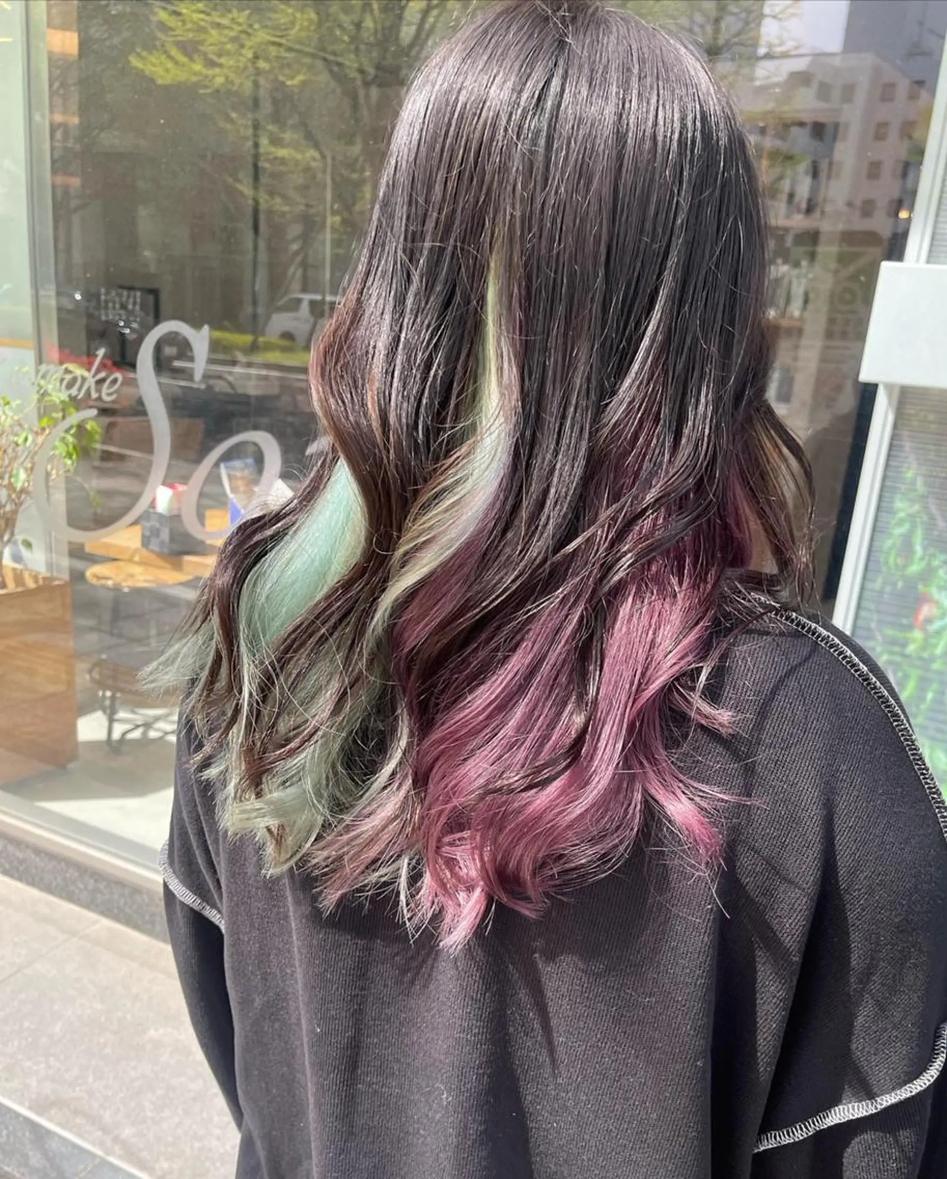 ミディアム カラー ヘアアレンジ ベージュカラー 黒髪 インナーカラー 髪質改善 似合わせカット ❥【韓国風ヘア】 stylist 林❥のエステ・リラクイメージ