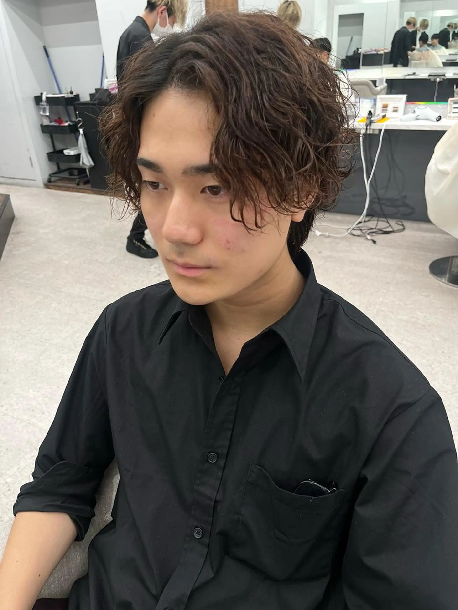 パーマ メンズ カット パーマ 🍐シャドウパーマ メンズ特化/守岡🍐のヘアスタイル