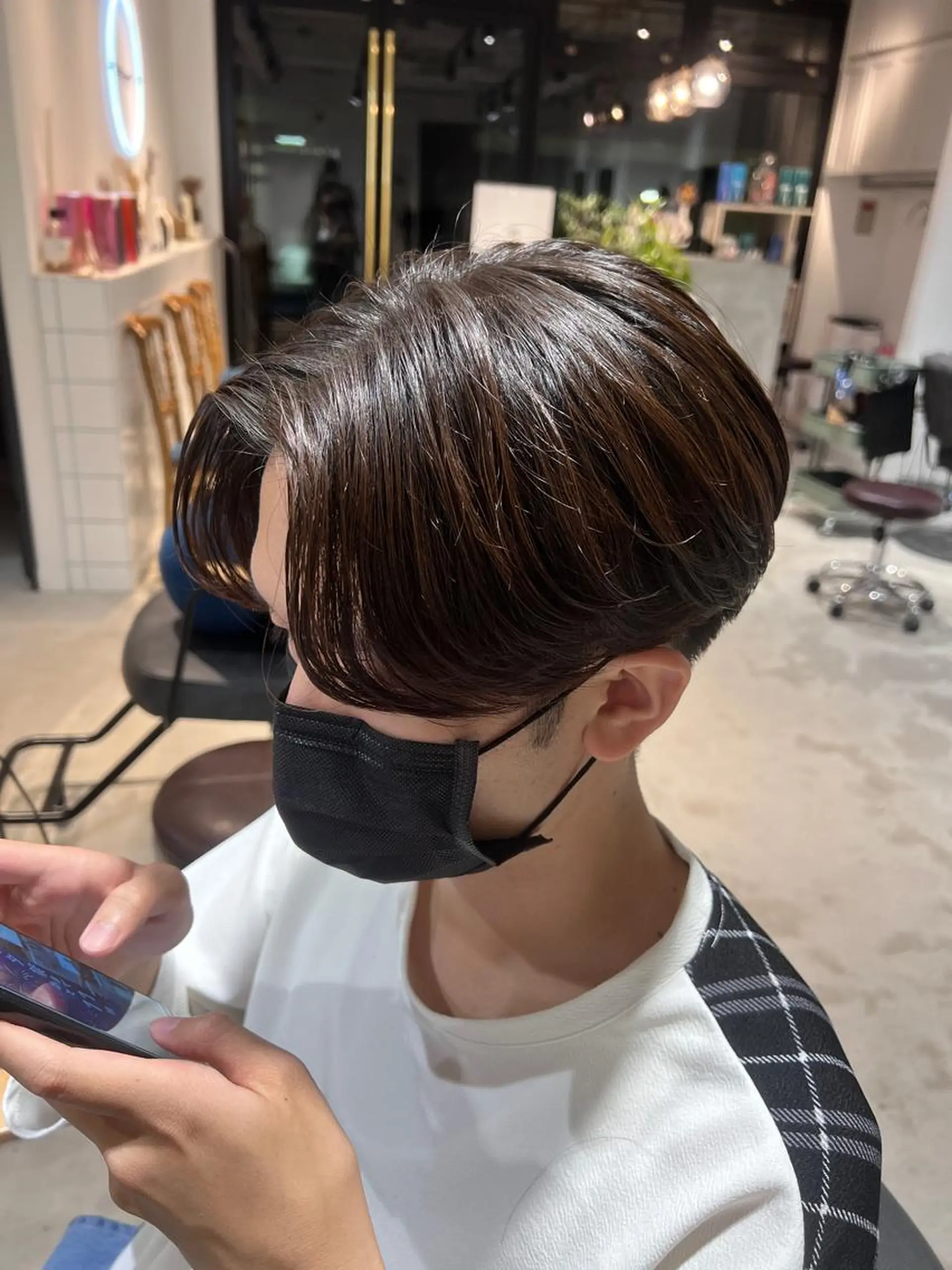 ミディアム パーマ メンズ ミディアムパーマ センターパート メンズパーマ ニュアンスパーマ メンズカットパーマ ✂️ JOYAのヘアスタイル