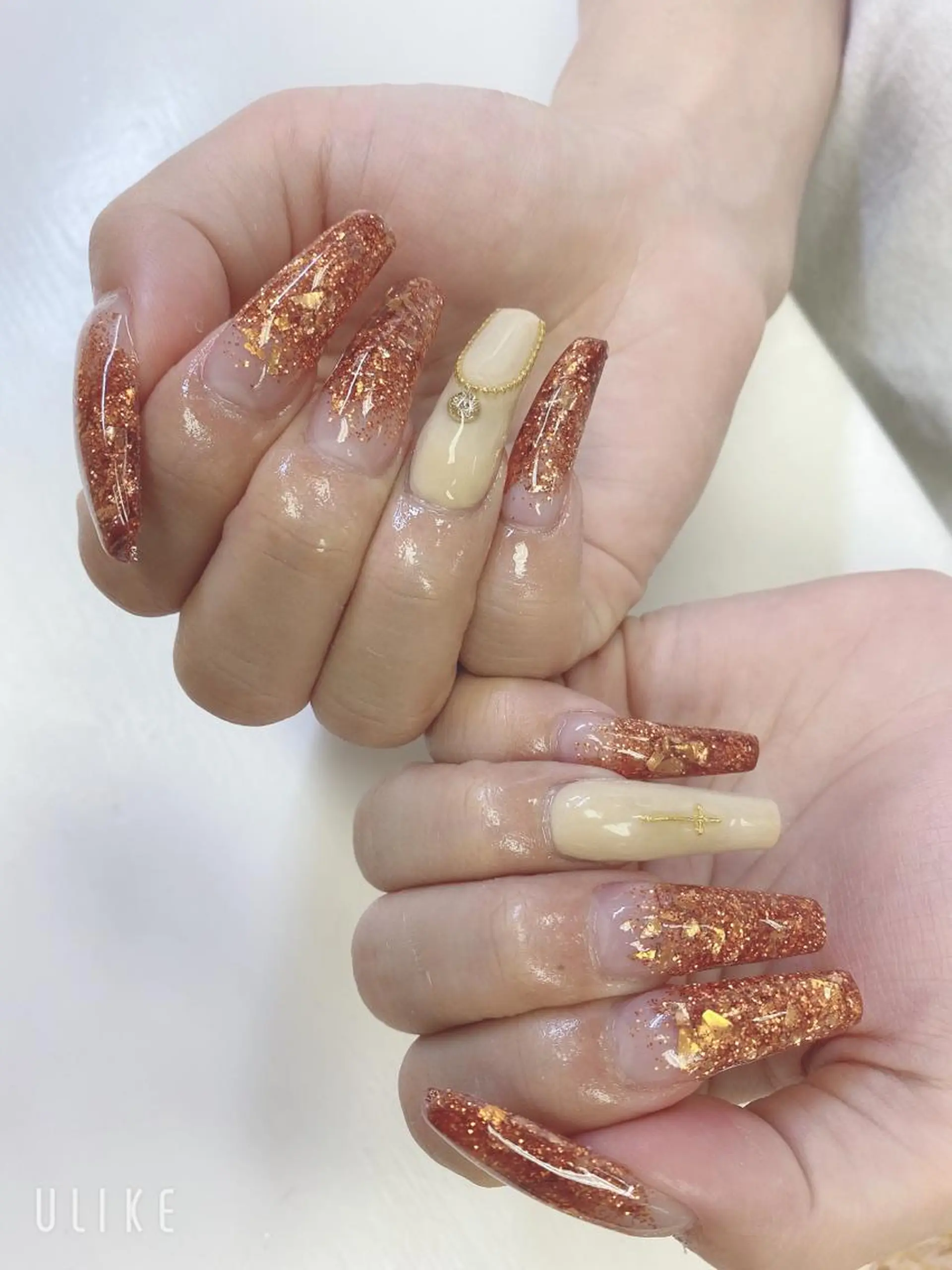 セミロング ハンドネイル JNA認定講師🌸 RIEのネイルデザイン