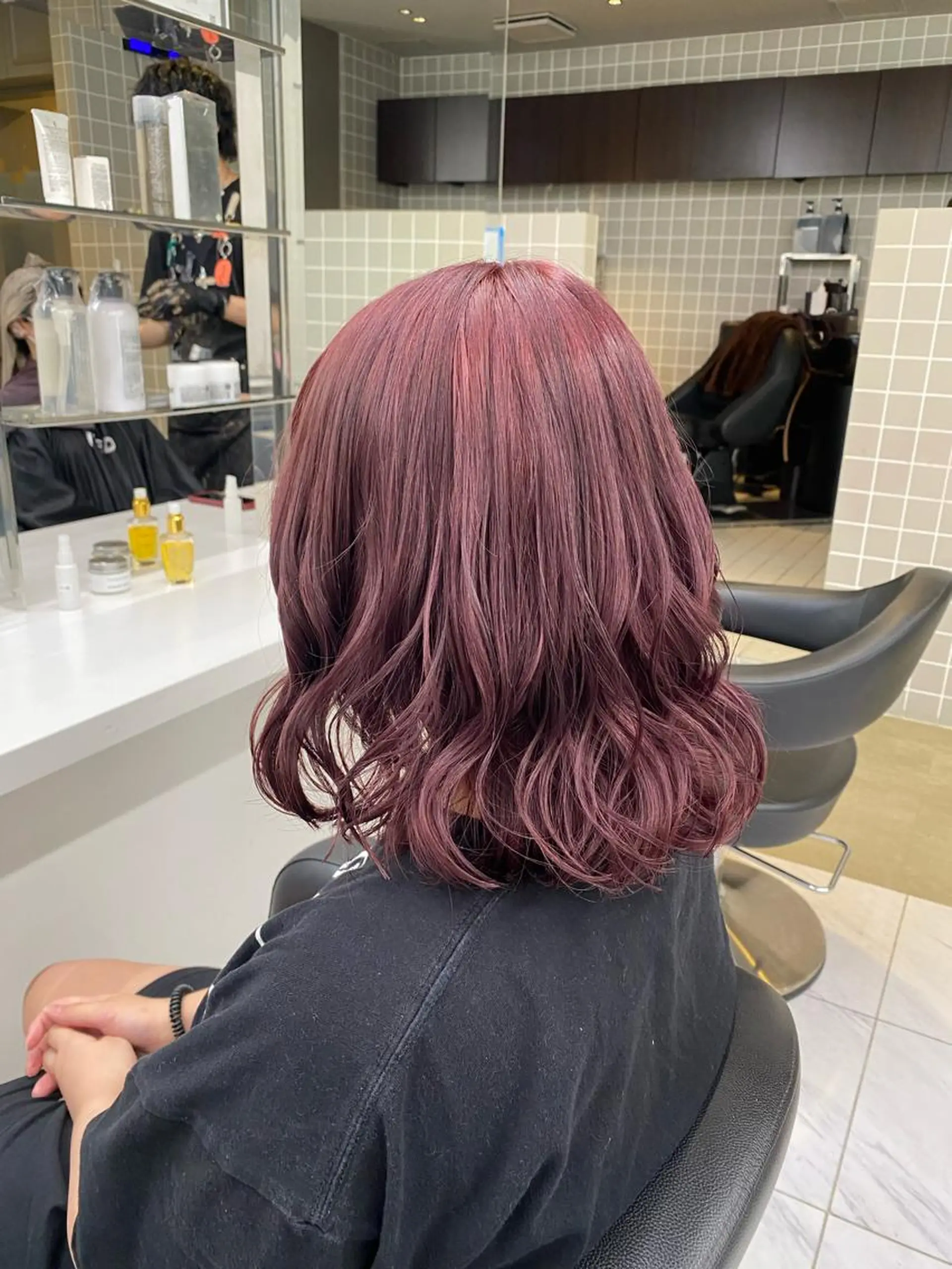 ミディアム カラー ヘアアレンジ キッズ ブリーチ ケアブリーチ ラベンダーカラー ピンクカラー ピンクラベンダー TRUNAIL&EYE所属・TRU Shino🦋のマツエク・マツパデザイン