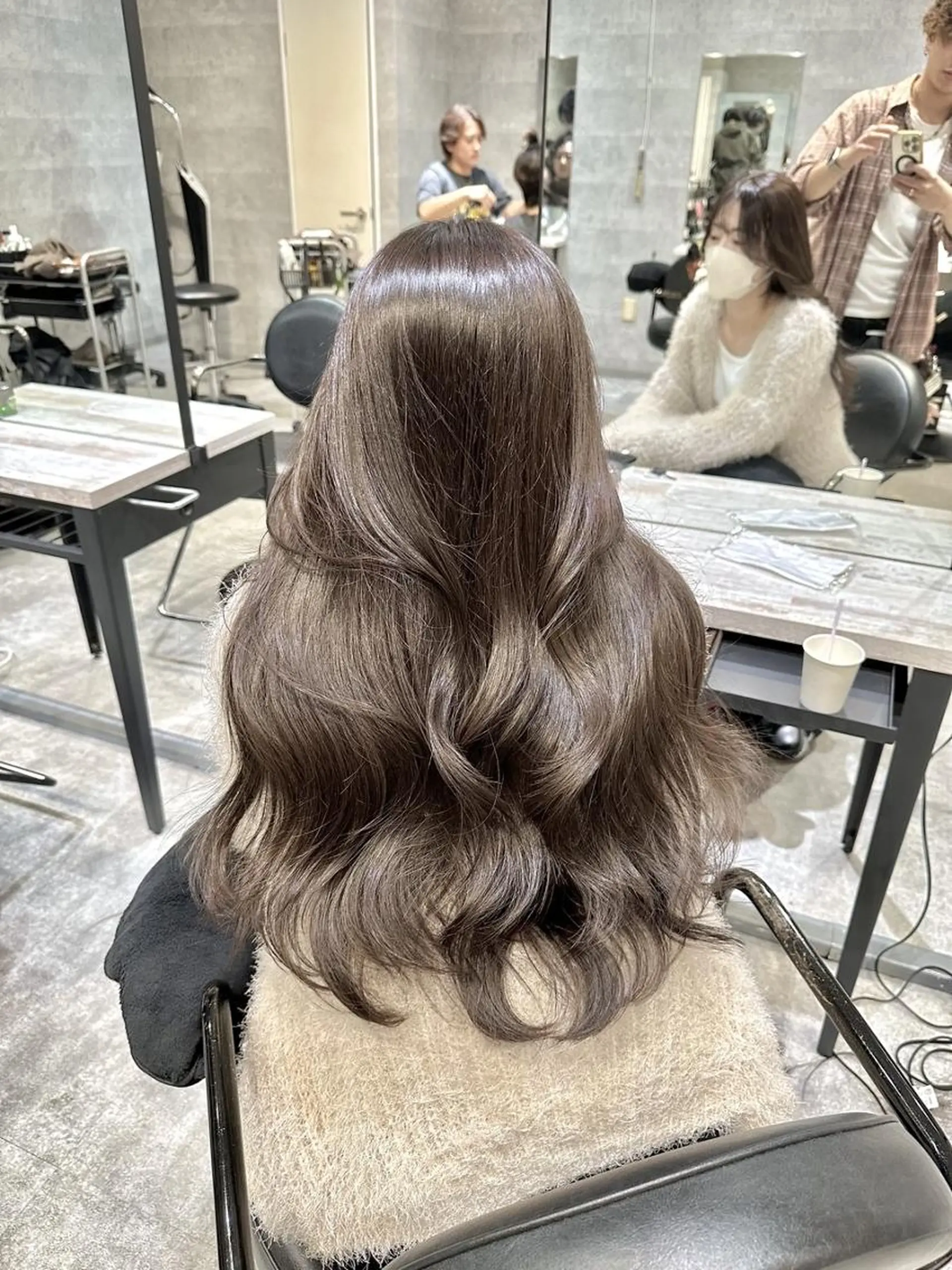 ロング カラー ヘアアレンジ _WHITE 難波本店のヘアスタイル