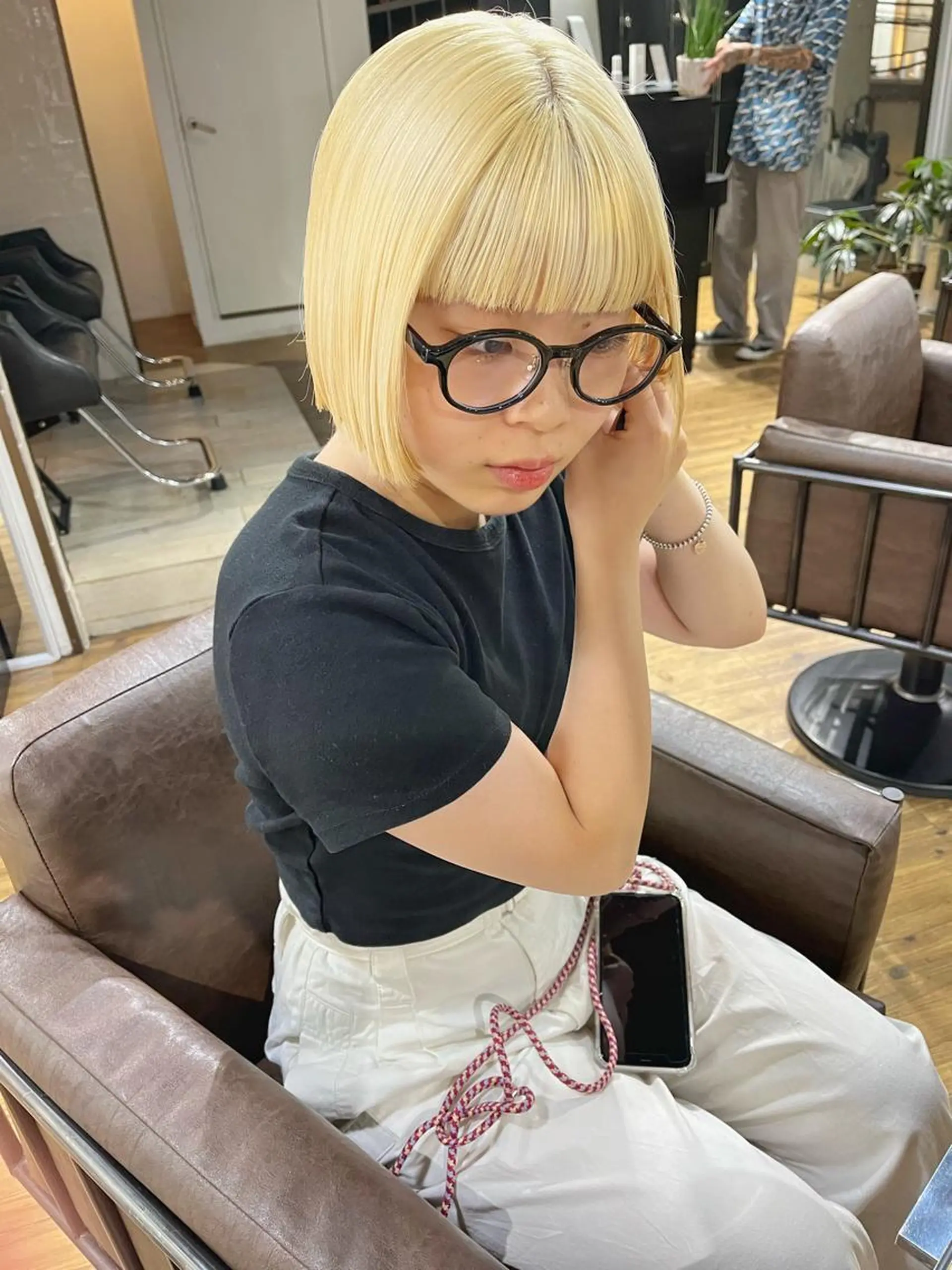 ショート カット ヘアカラー ハイトーンNo.1✨ パーマ✨イマイタツヤのヘアスタイル