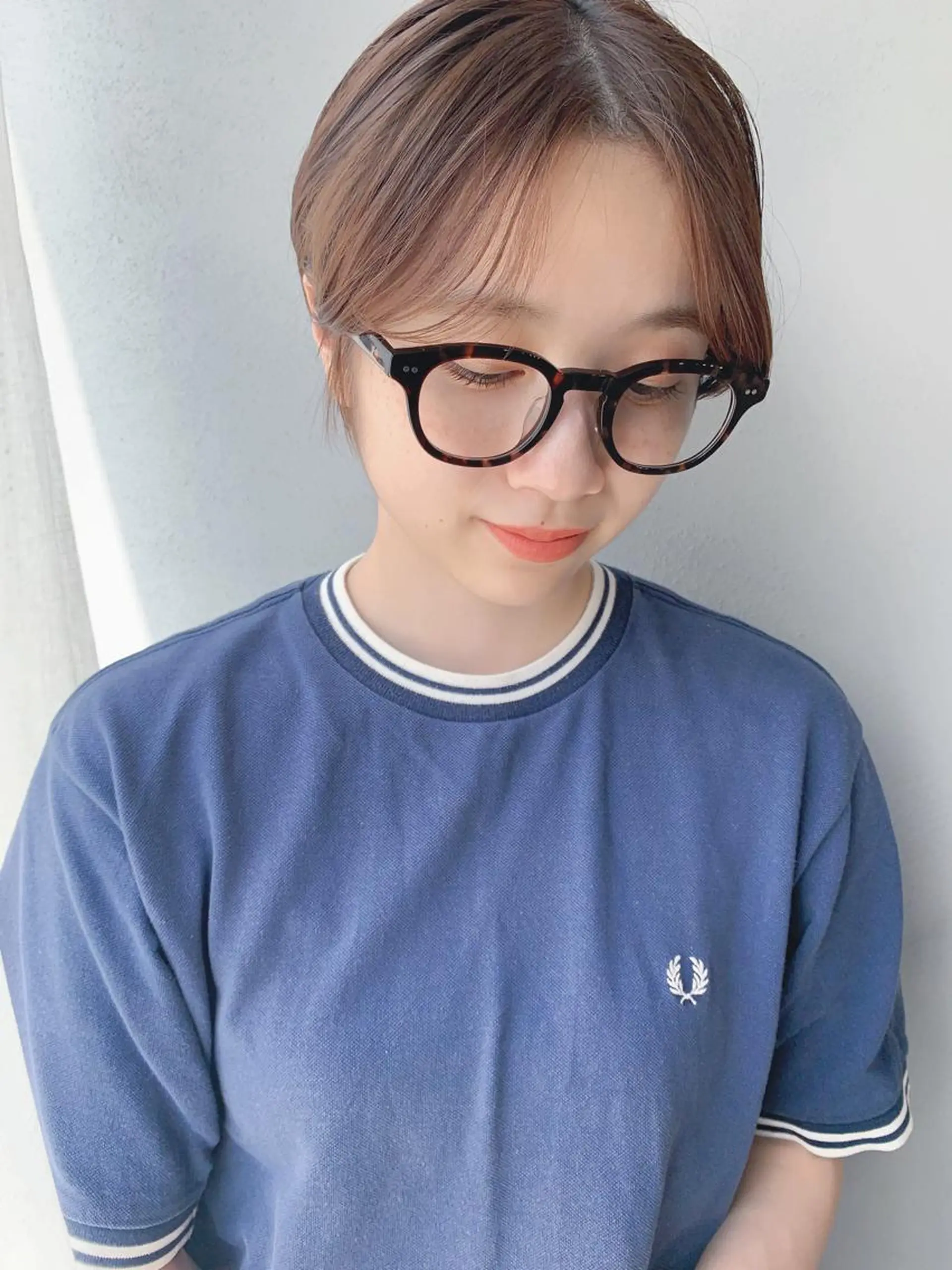 ショート カラー ボブパーマコテ巻き風 パーマNo1深江秀平のヘアスタイル