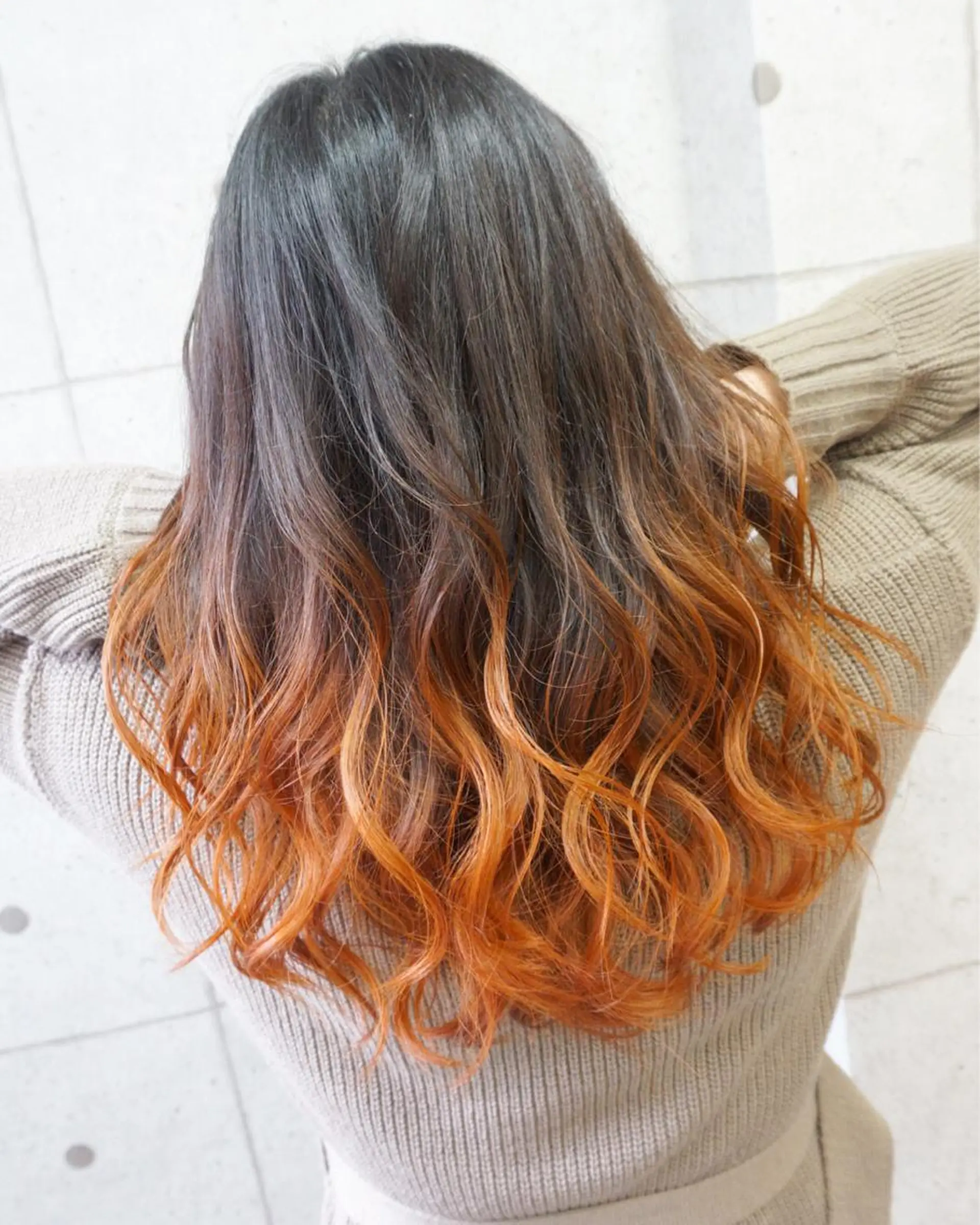 ロング カット 縮毛矯正 トリートメント hair teria ryu 大塚のヘアスタイル