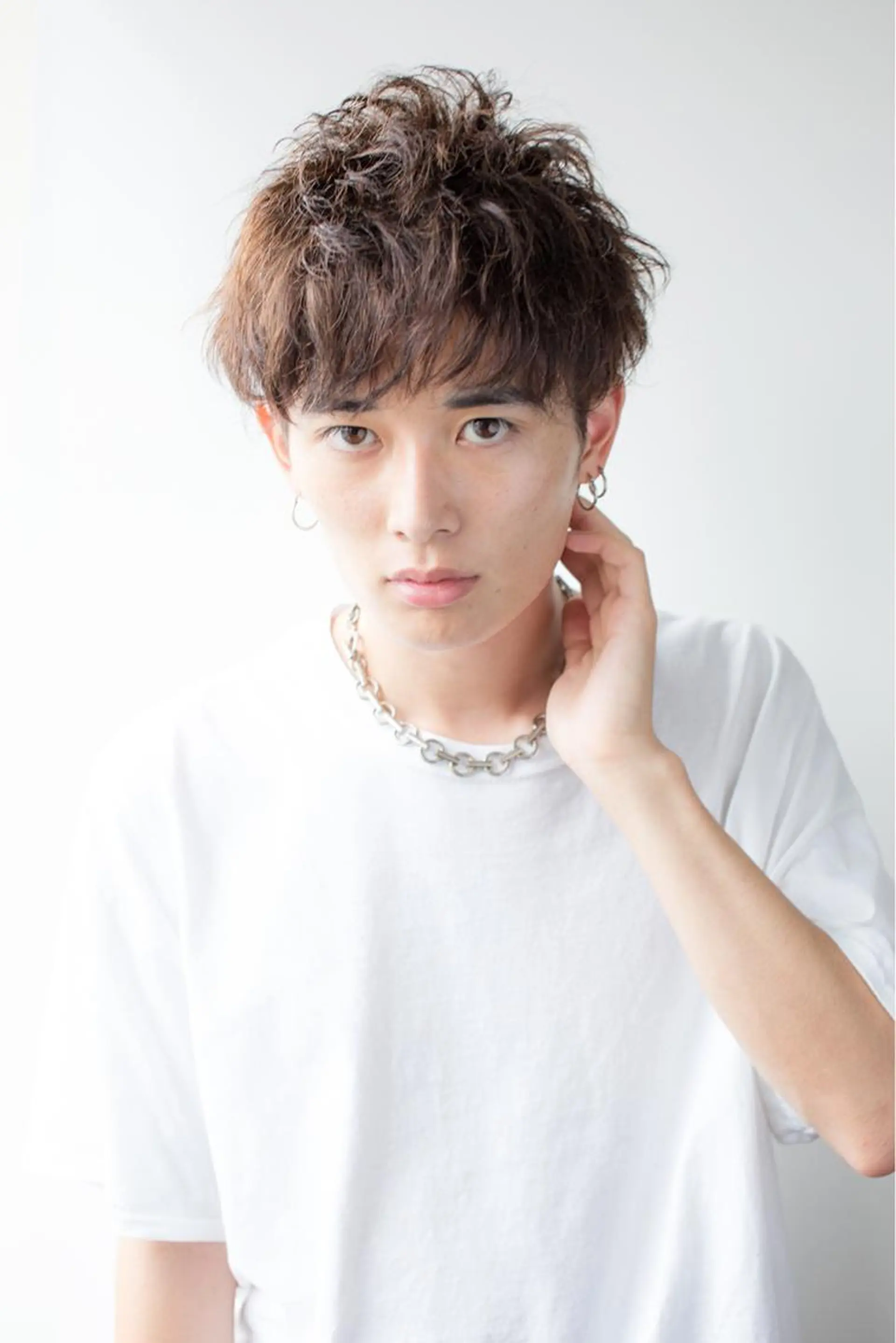 メンズ プログレス小平小川所属・フェザー/波巻き 雫石大夢のヘアスタイル