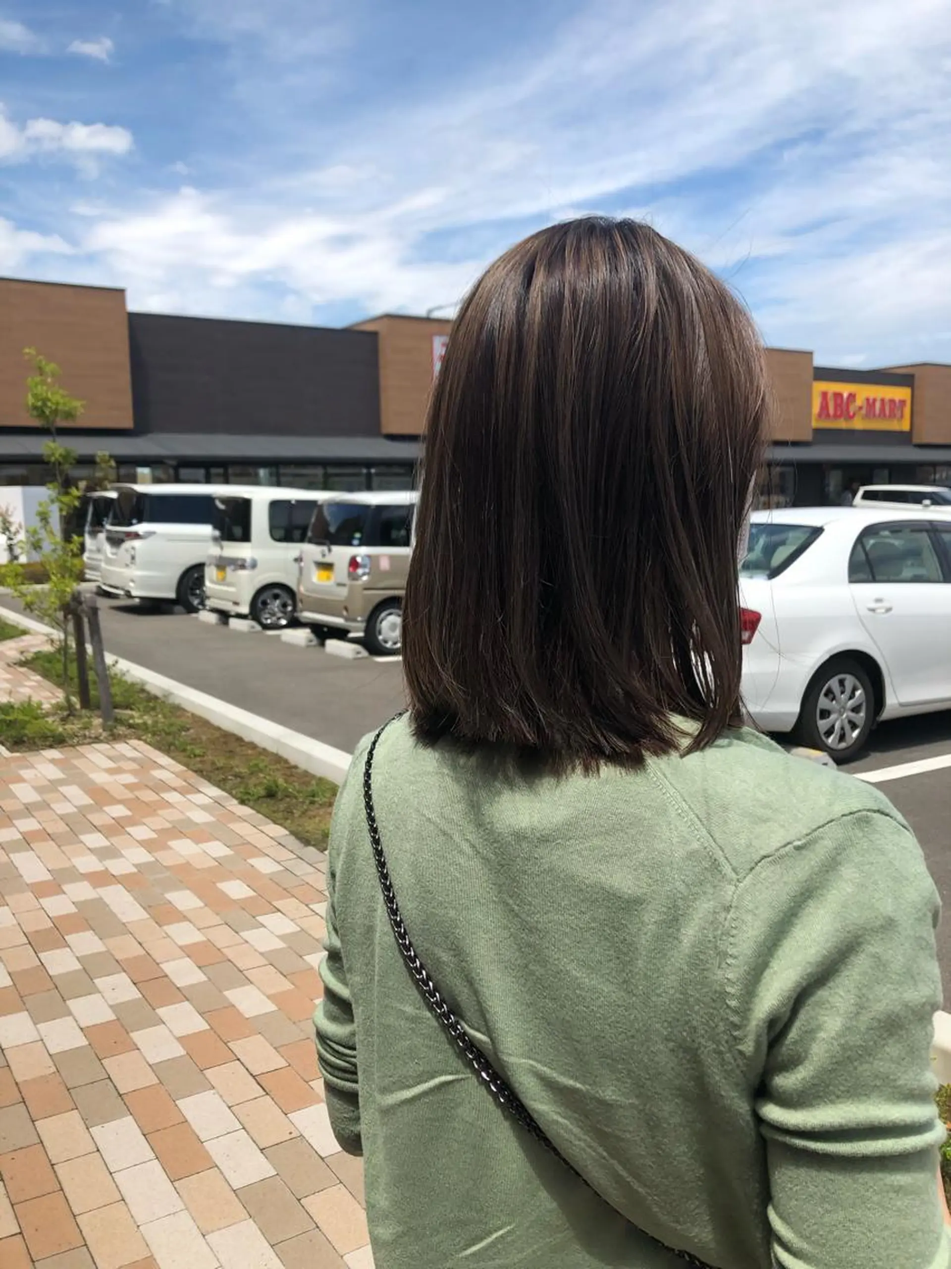 ミディアム 太白区白髪ぼかし/ ボブカット/千葉達人のヘアスタイル