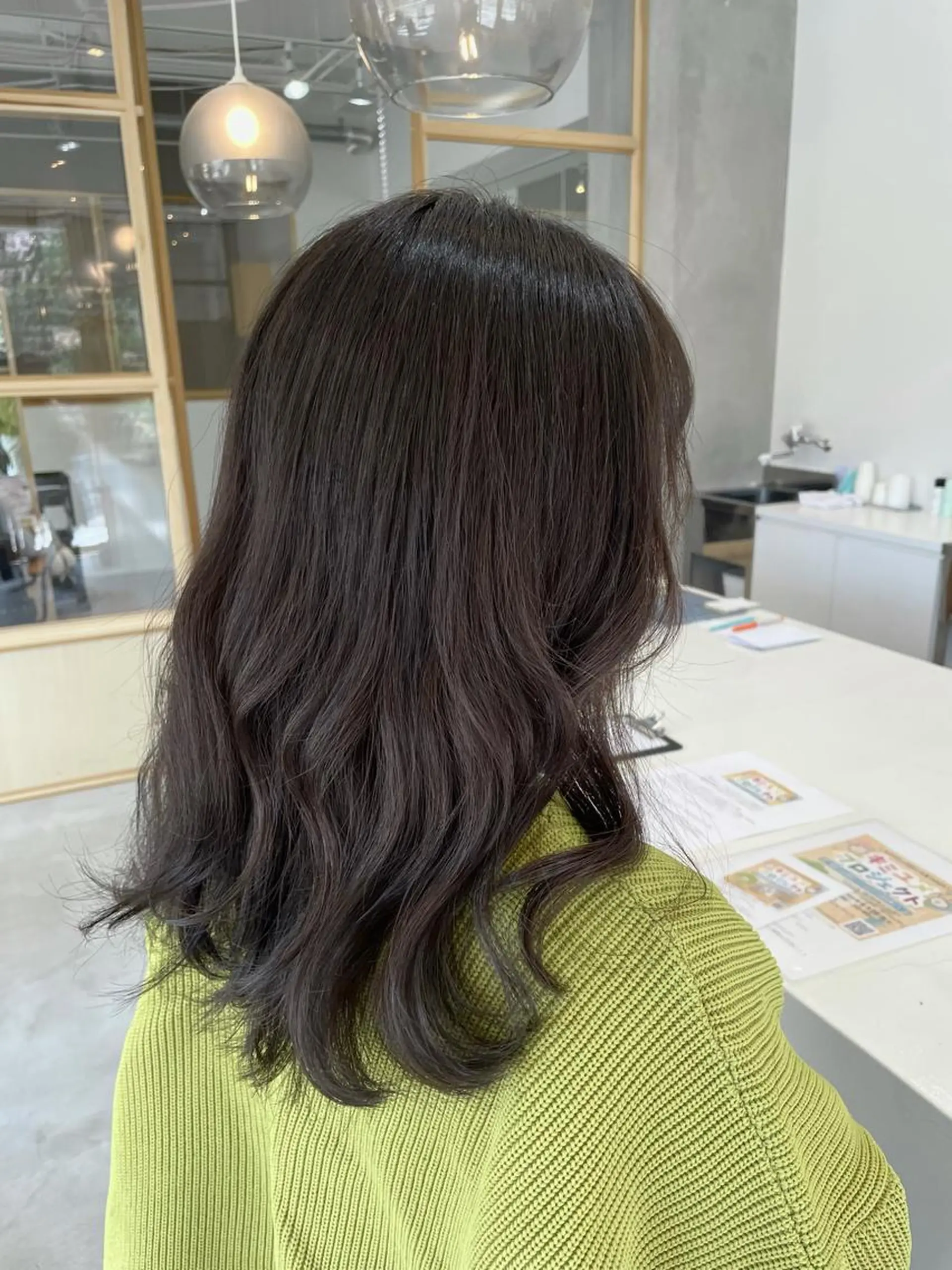 セミロング カラー 透明感カラー mareka/顔周り /透明感カラー🤍のヘアスタイル