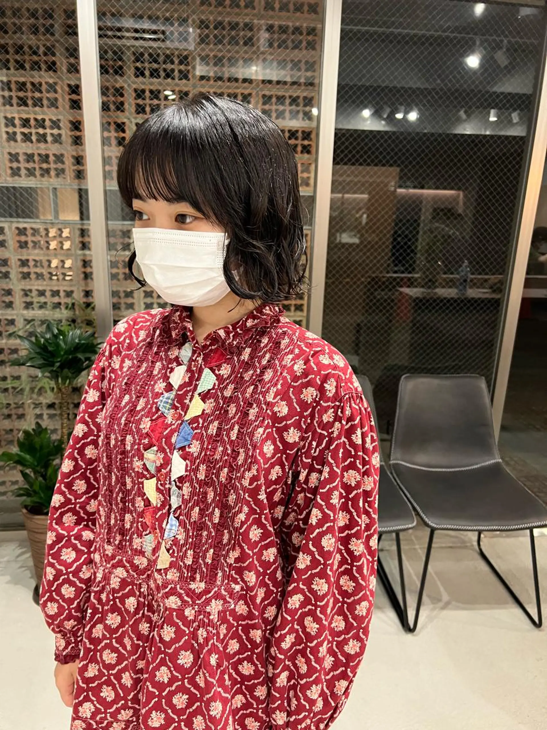 カラー パーマ ボブパーマコテ巻き風 パーマNo1深江秀平のヘアスタイル