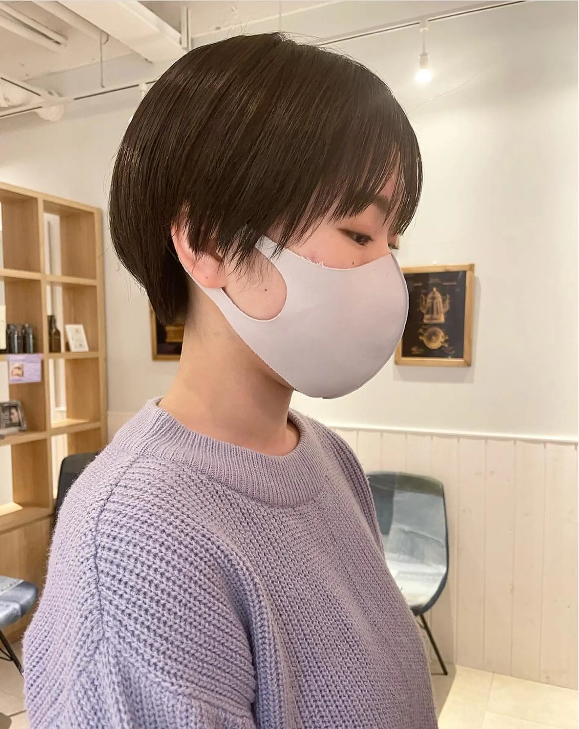 ショート カット ヘアカラー トリートメント ケアブリーチ/ エクステ/レイヤーのヘアスタイル