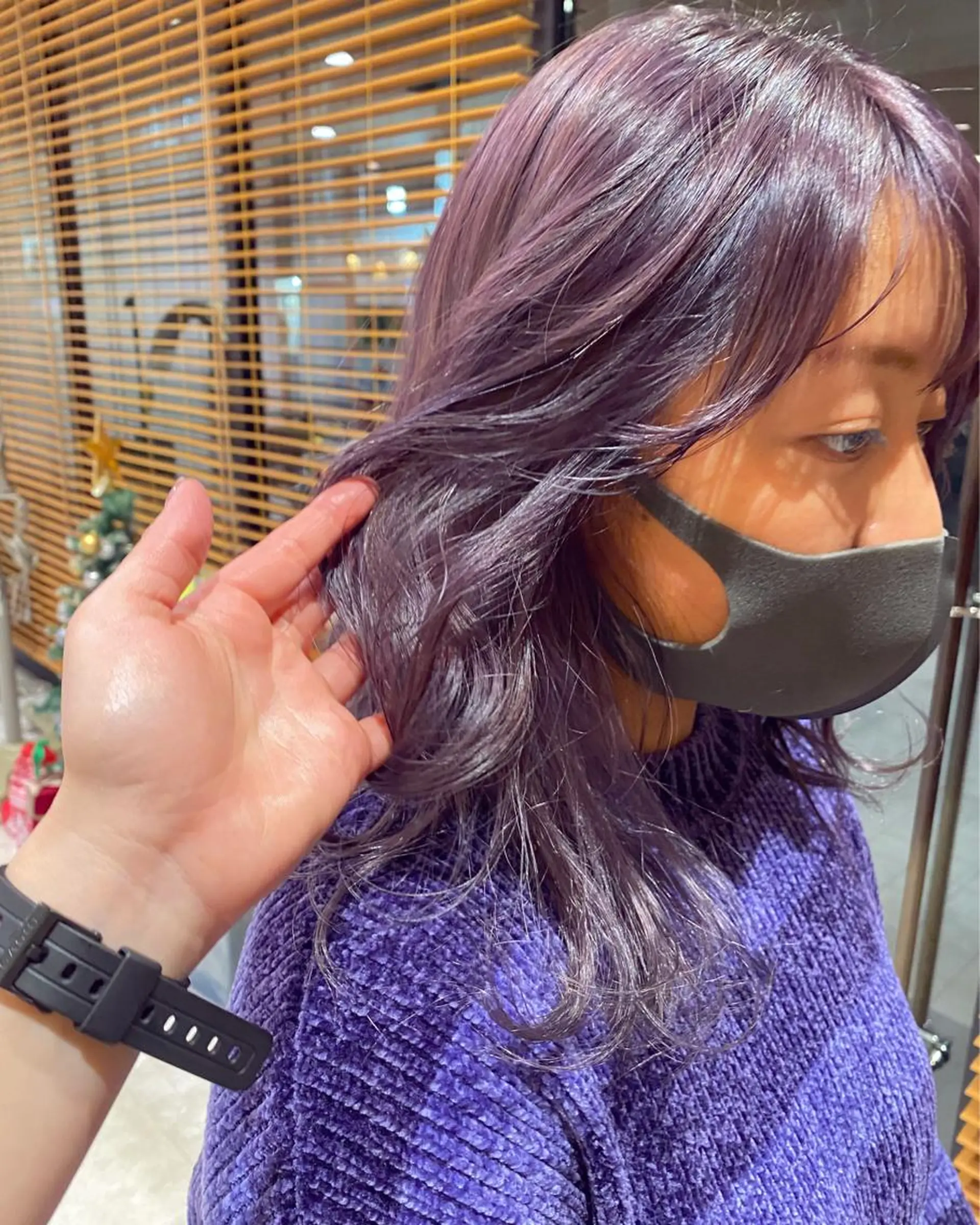 ミディアム カラー ヘアアレンジ ヘアカラー トリートメント ヘッドスパ パーマ指名No1 /namiのヘアスタイル