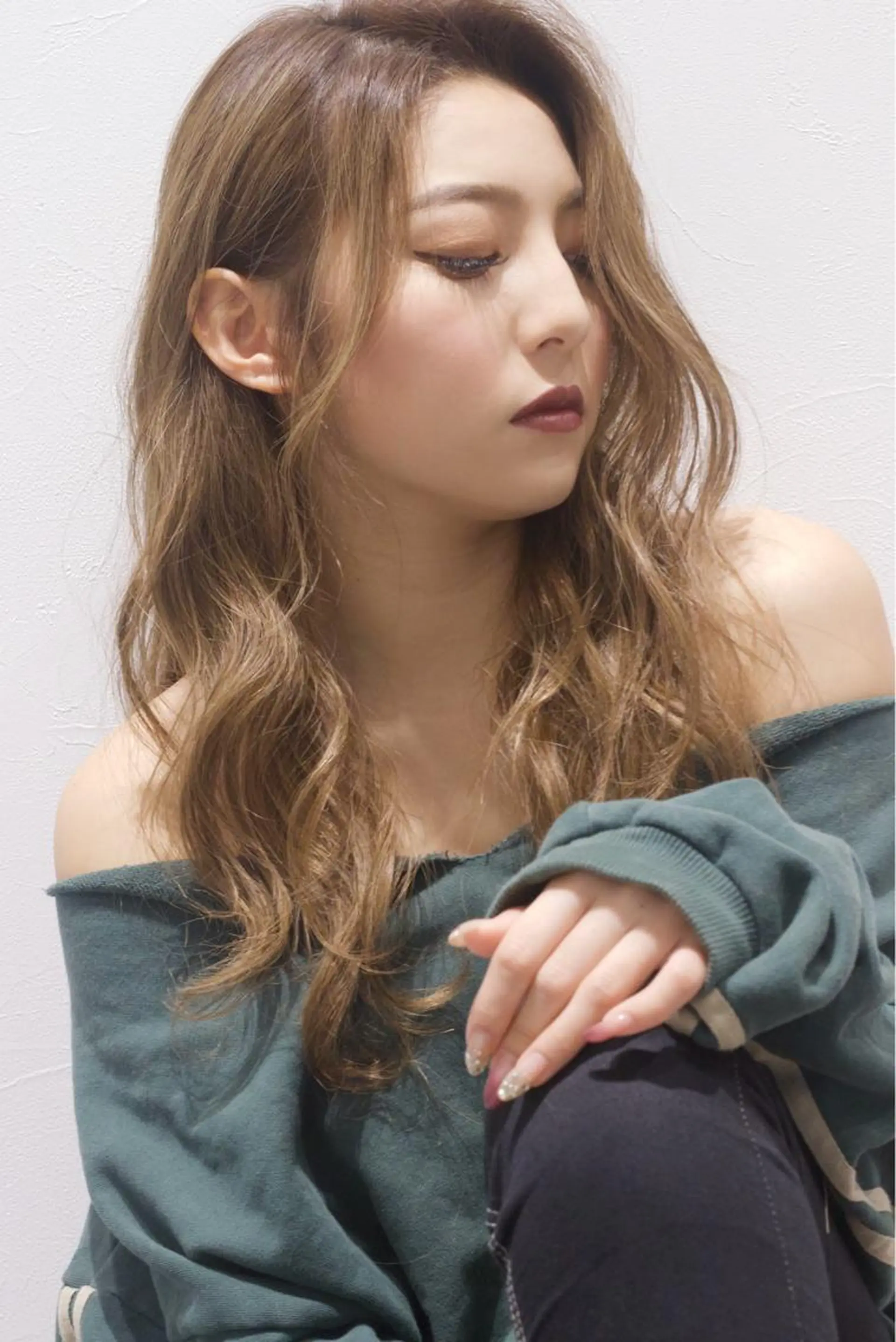 ロング カラー パーマ ヘアアレンジ 韓国ヘア/髪質改善 /Harunaのヘアスタイル