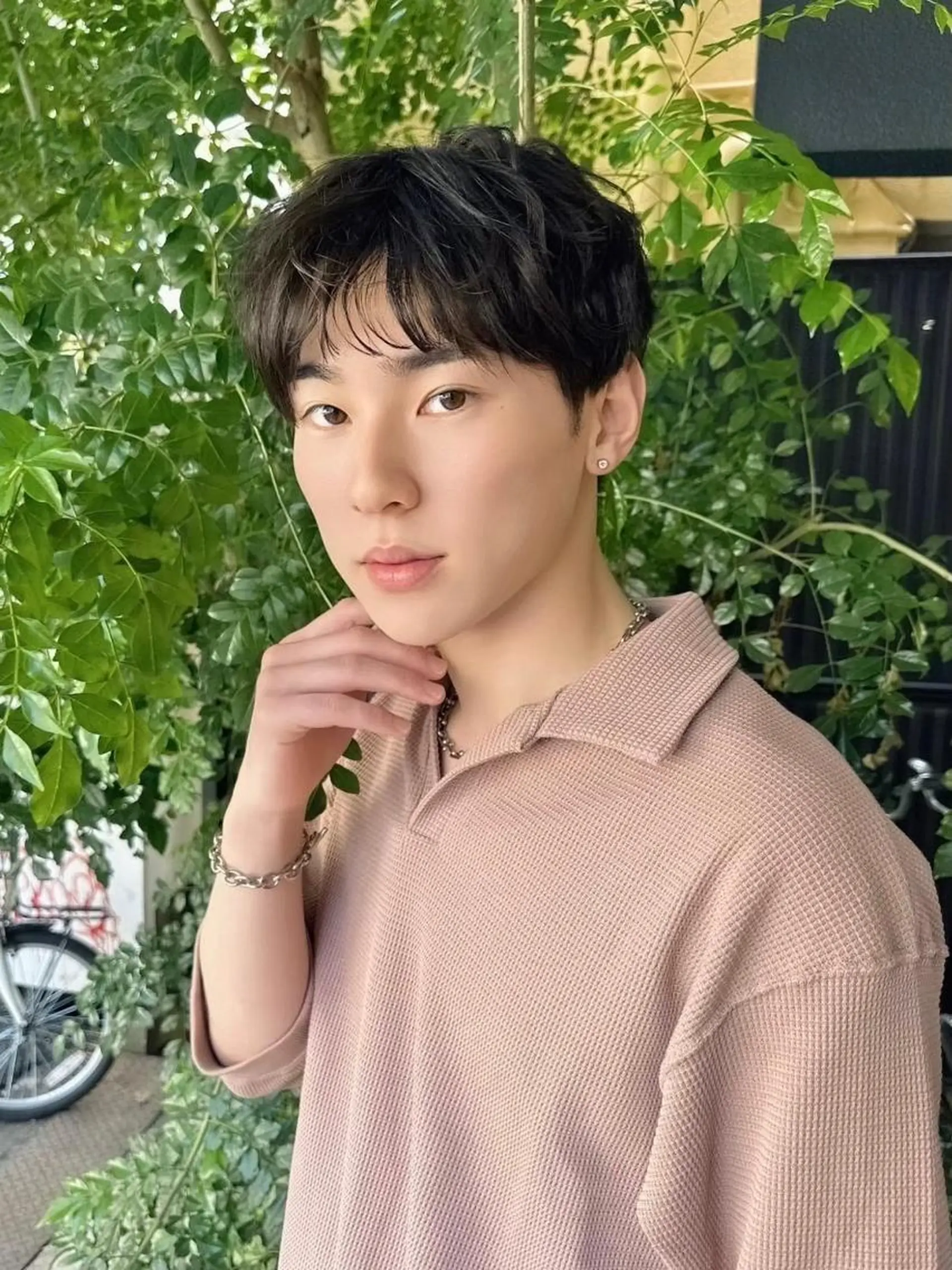 ミディアム カット パーマ 【メンズ】 shelterのヘアスタイル