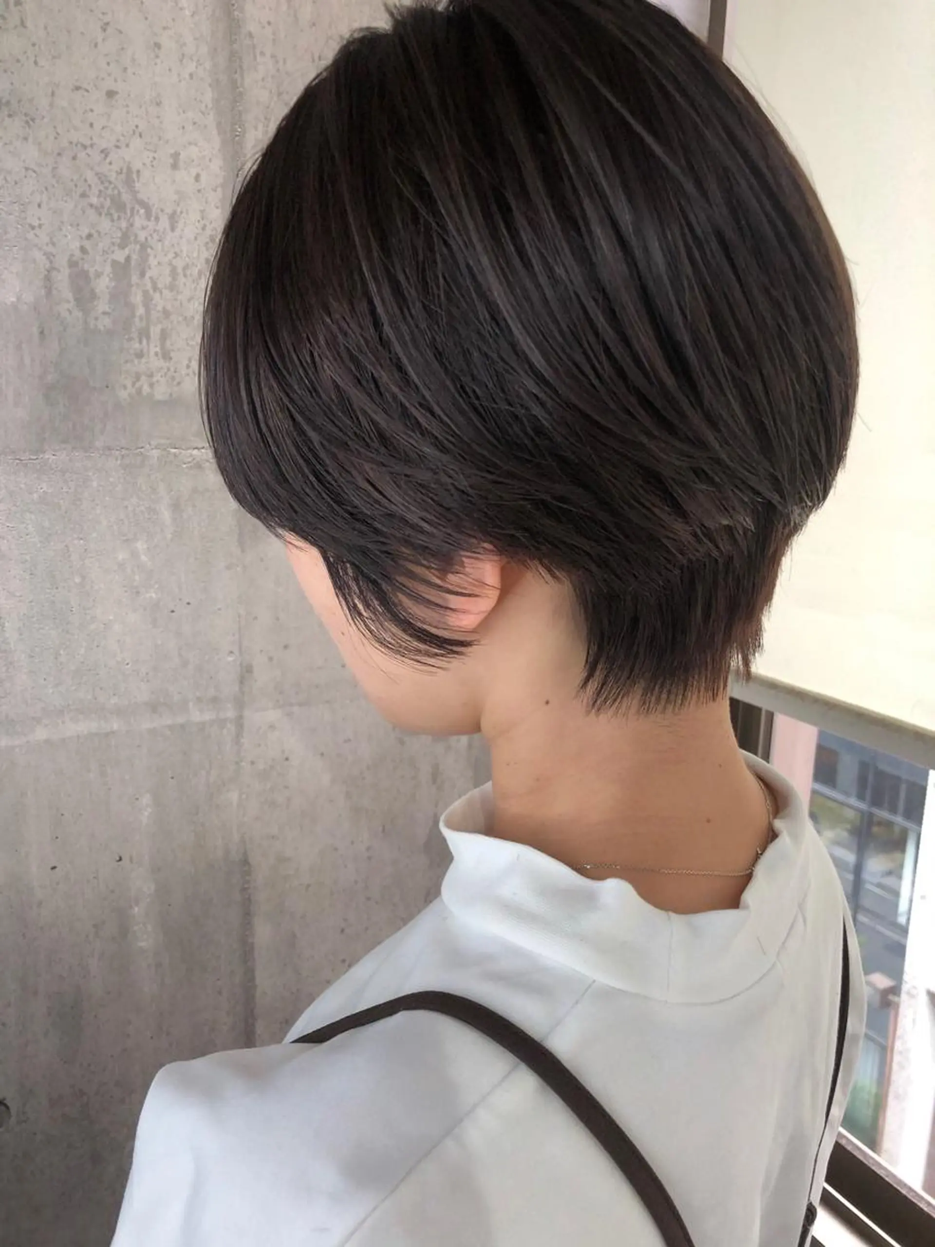 ショート カラー ダークグレー ダークグレージュ グレージュ トリートメント icon.hakata所属・kazuki iconのヘアスタイル