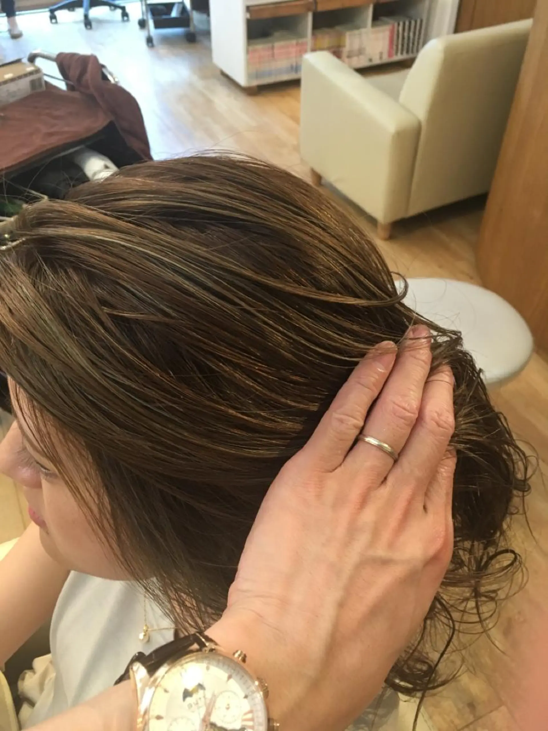 ミディアム 平 一裕のヘアスタイル