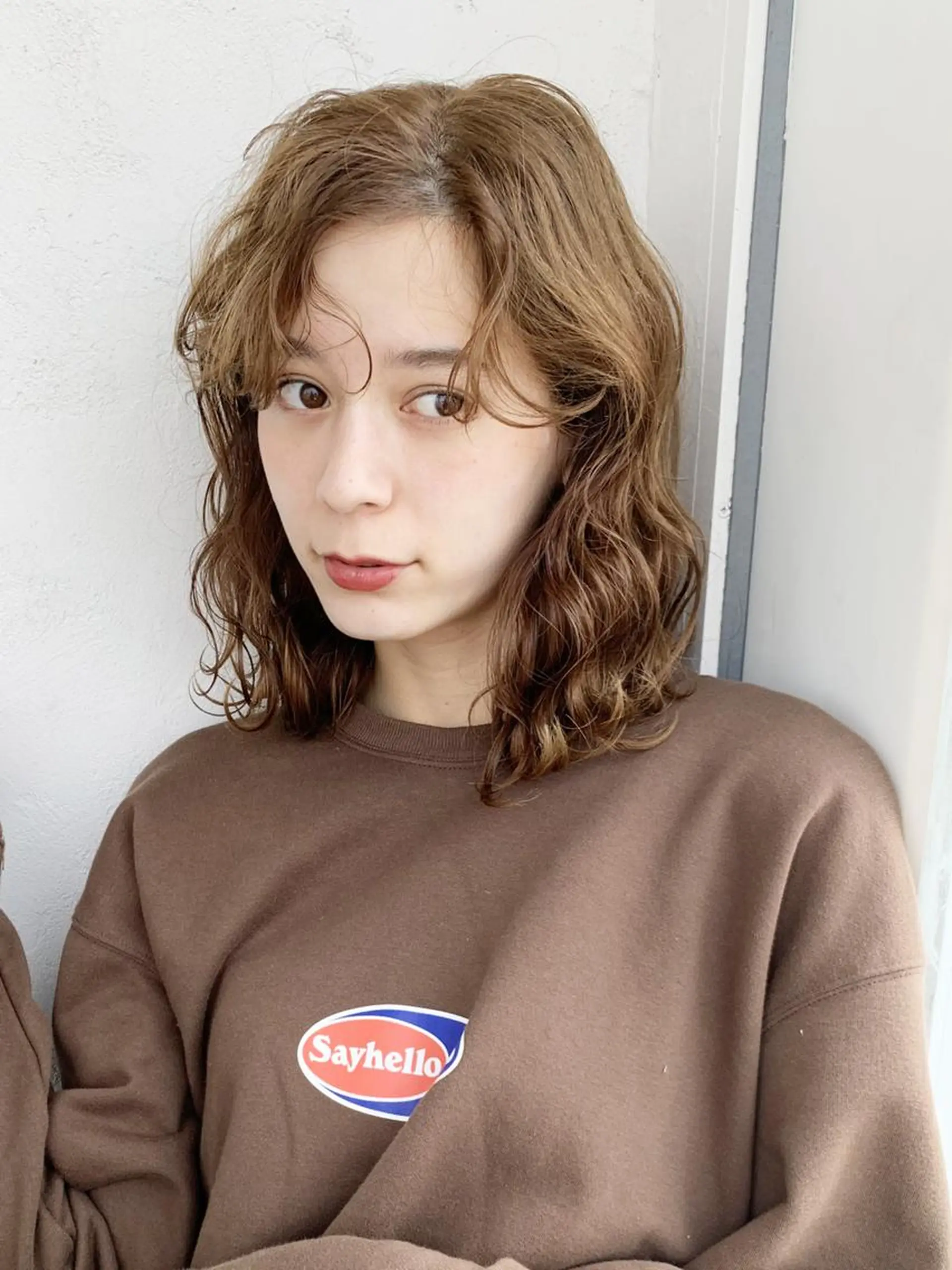 ミディアム カラー パーマ ヘアアレンジ ITbyALBUM 中野店のヘアスタイル