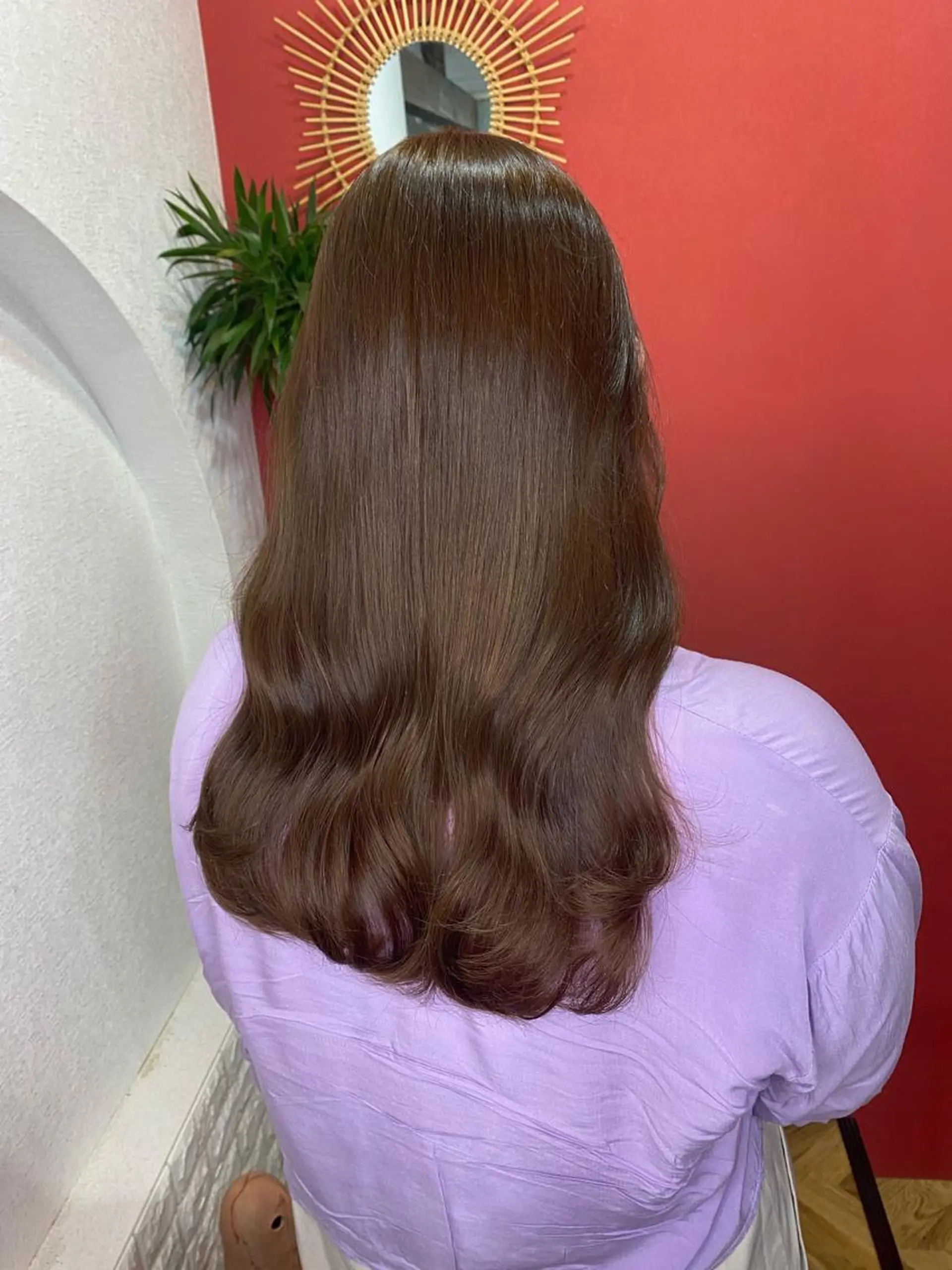 ロング チョコレートブラウン 大久保 愛のヘアスタイル