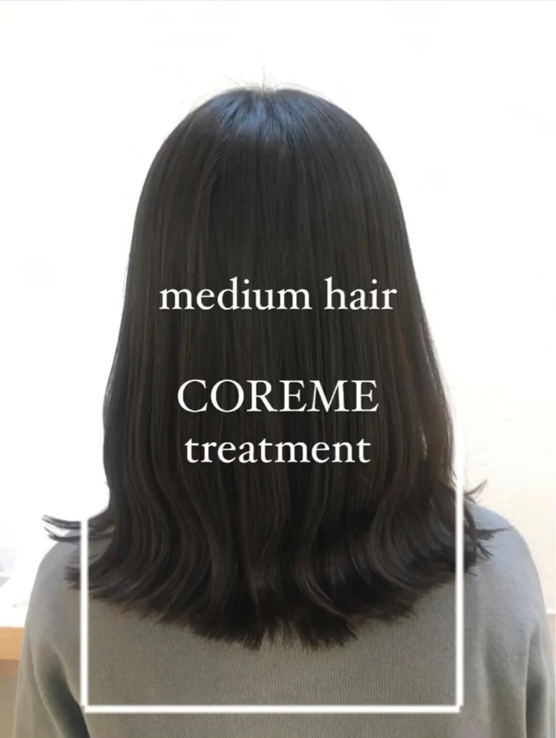 ミディアム カット トリートメント 艶質改善/縮毛矯正 ササキナツミのヘアスタイル