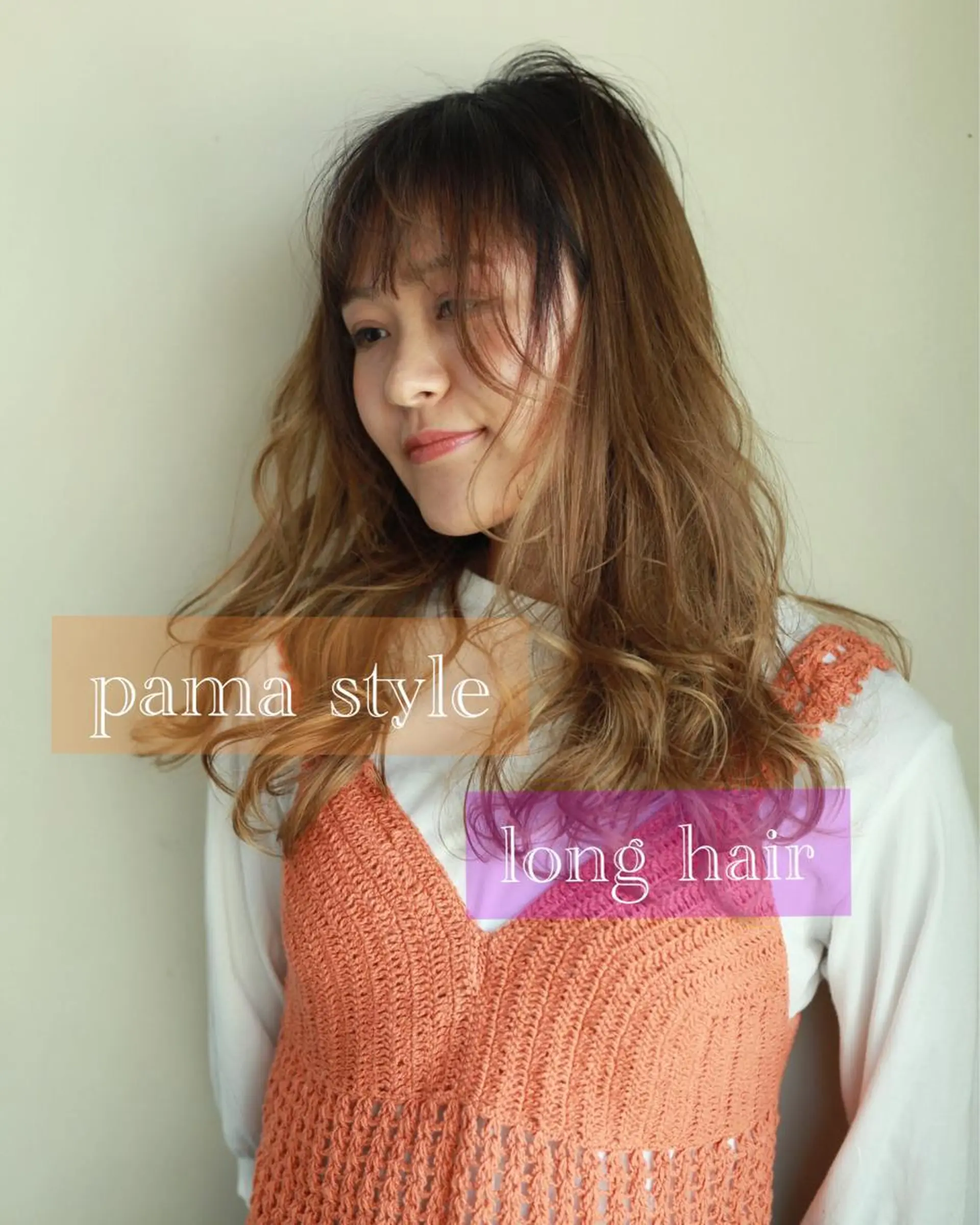 ロング パーマ 舟橋 りんかのヘアスタイル