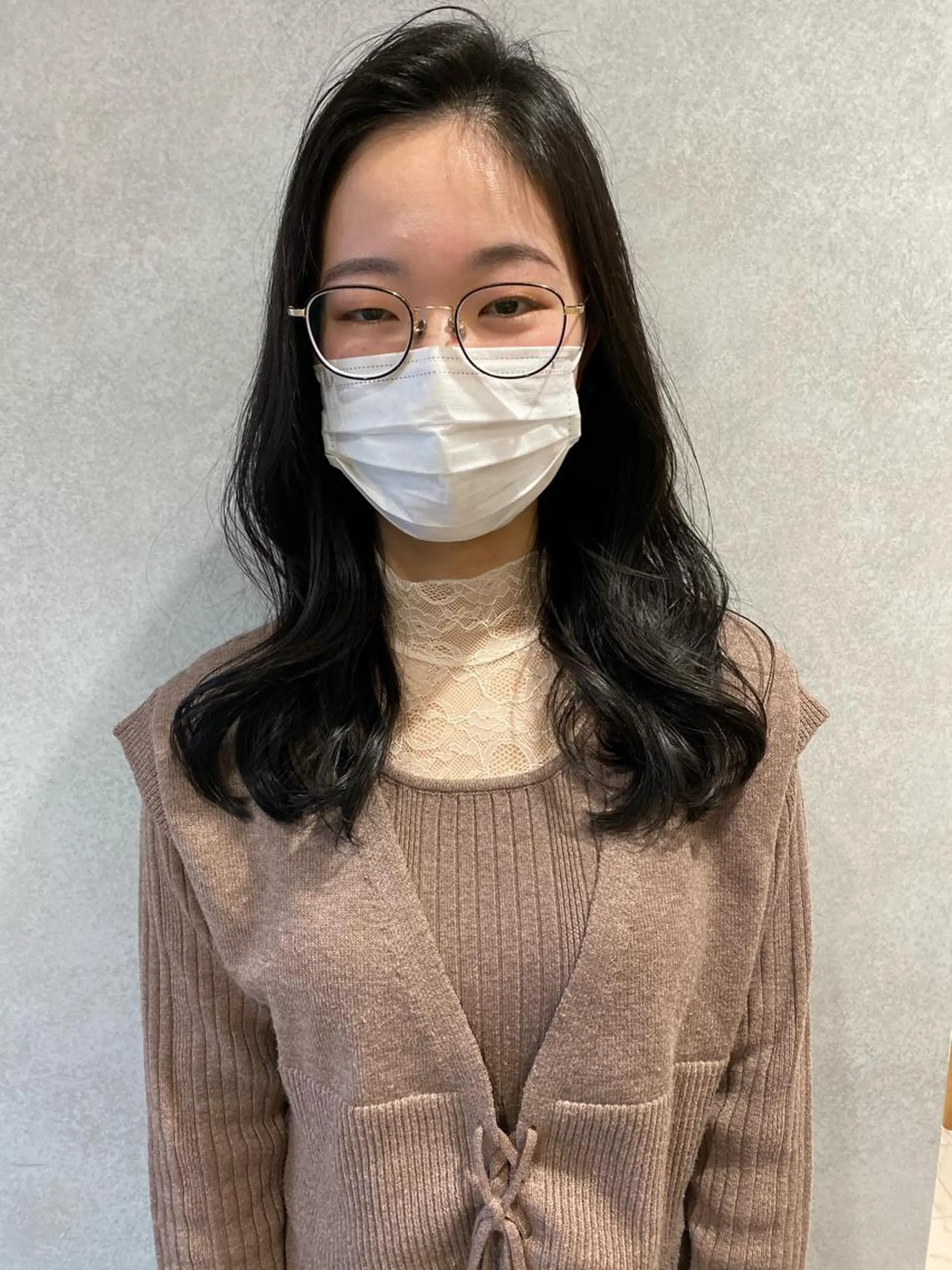 セミロング パーマ セミロングパーマ 根元パーマ 韓国hair ·͜· watanabeのヘアスタイル