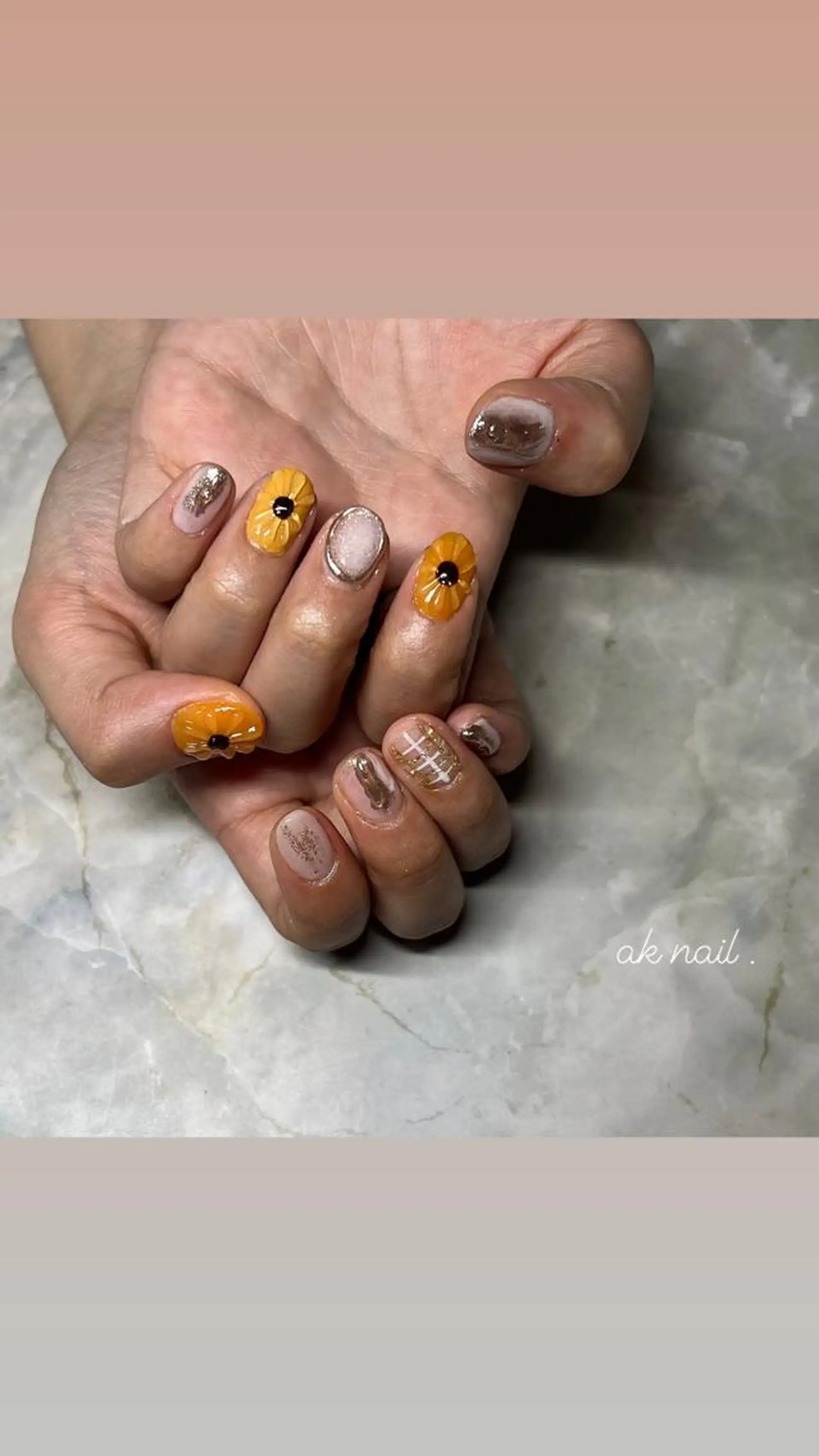 ネイル ニュアンスネイル ハンドネイル ak nail .のネイルデザイン