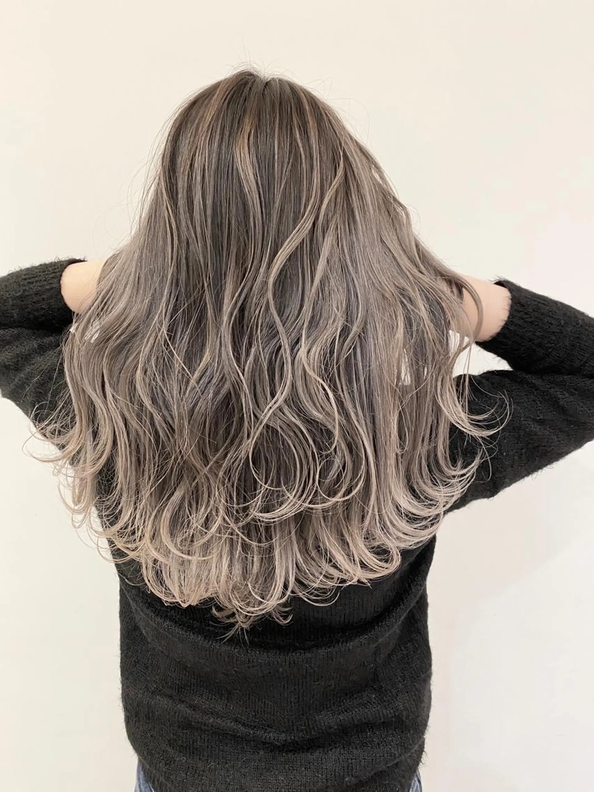 セミロング カラー カット ヘアカラー トリートメント 美髪改善・エクステ・ ストレート/カンジのヘアスタイル