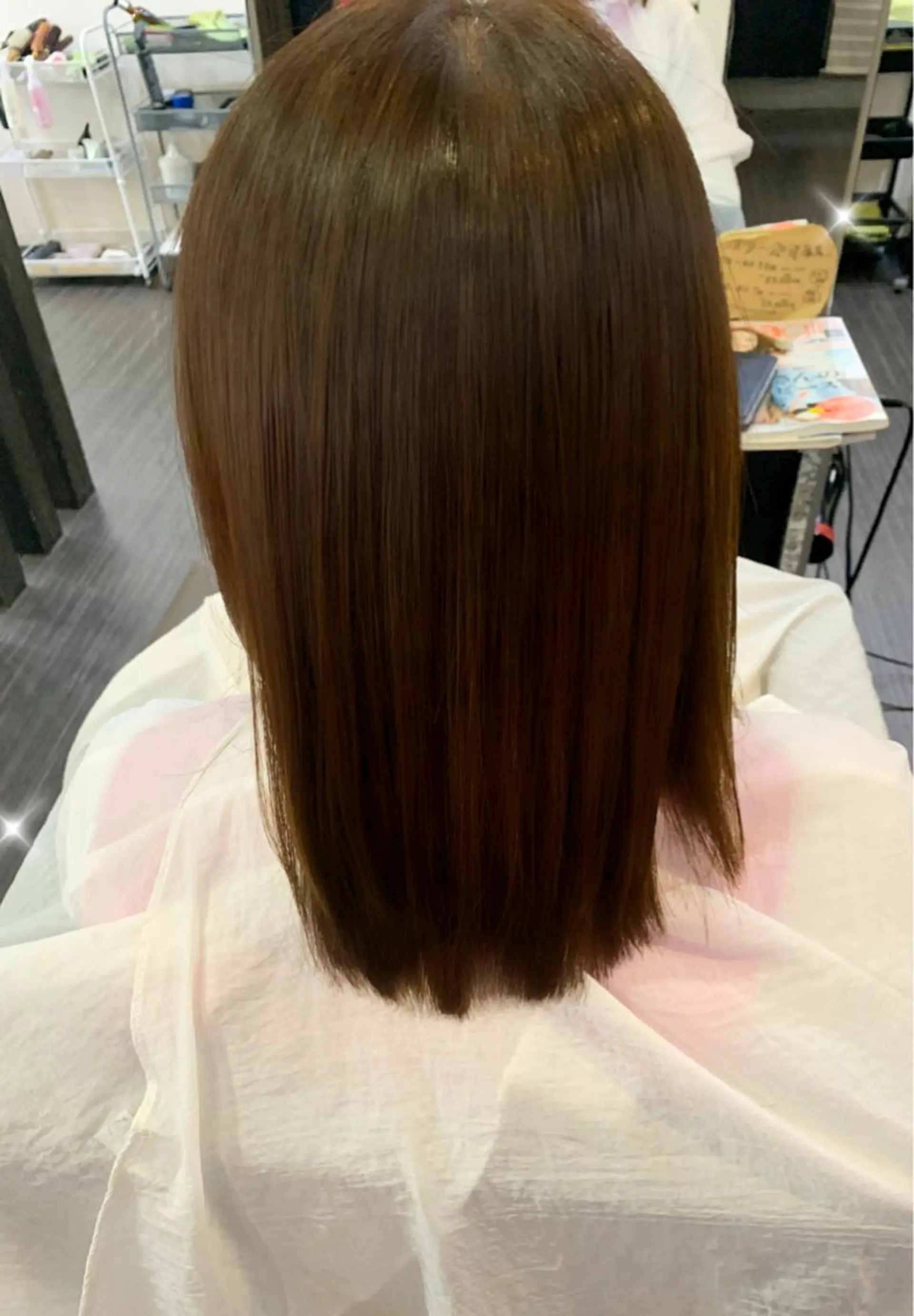 セミロング 髪質改善 LEGGU所属・中本 愛理のヘアスタイル