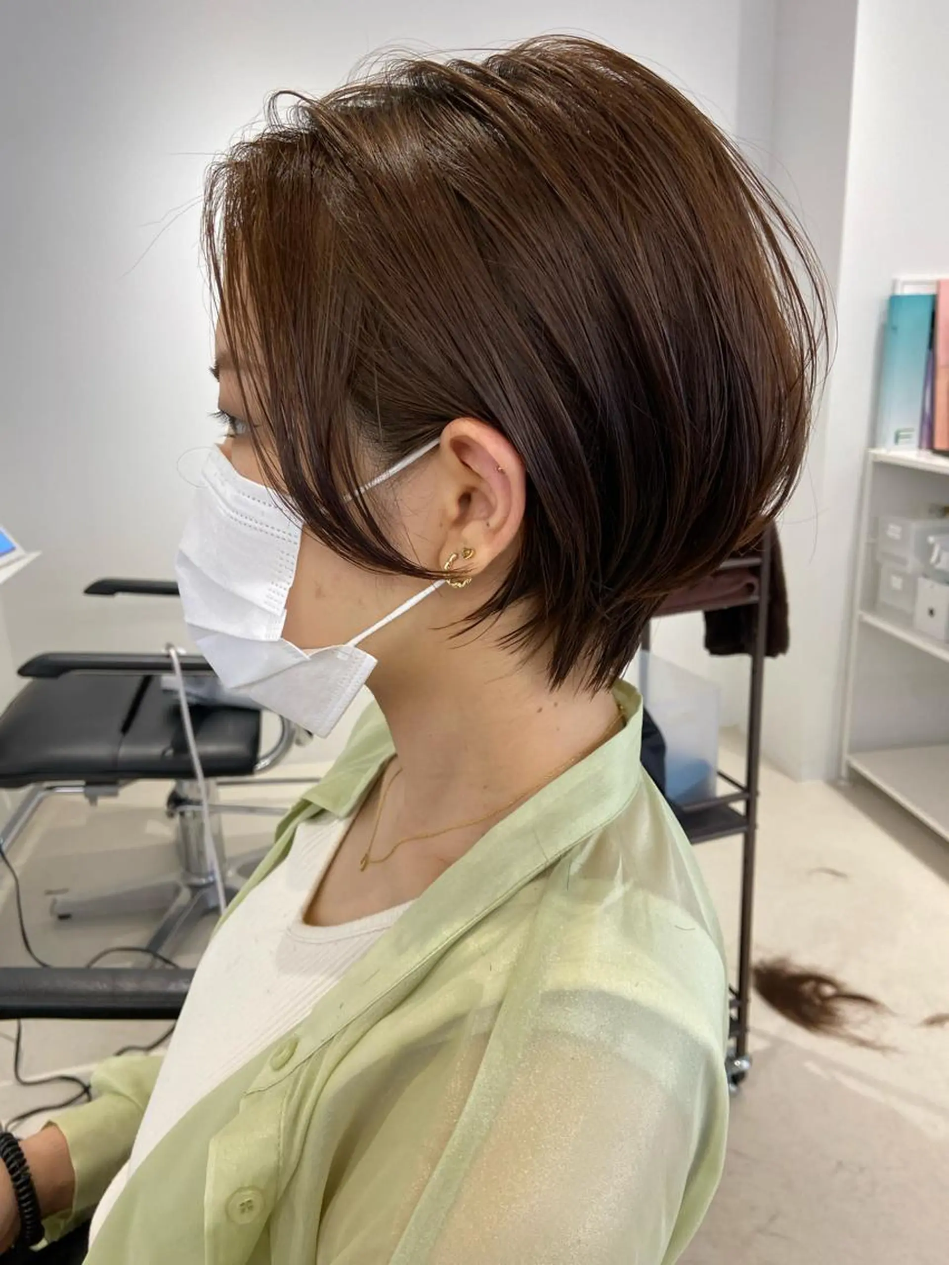 ショート カット ヘアカラー トリートメント 髪質改善カラー✨質感 ショート✨石山航のヘアスタイル