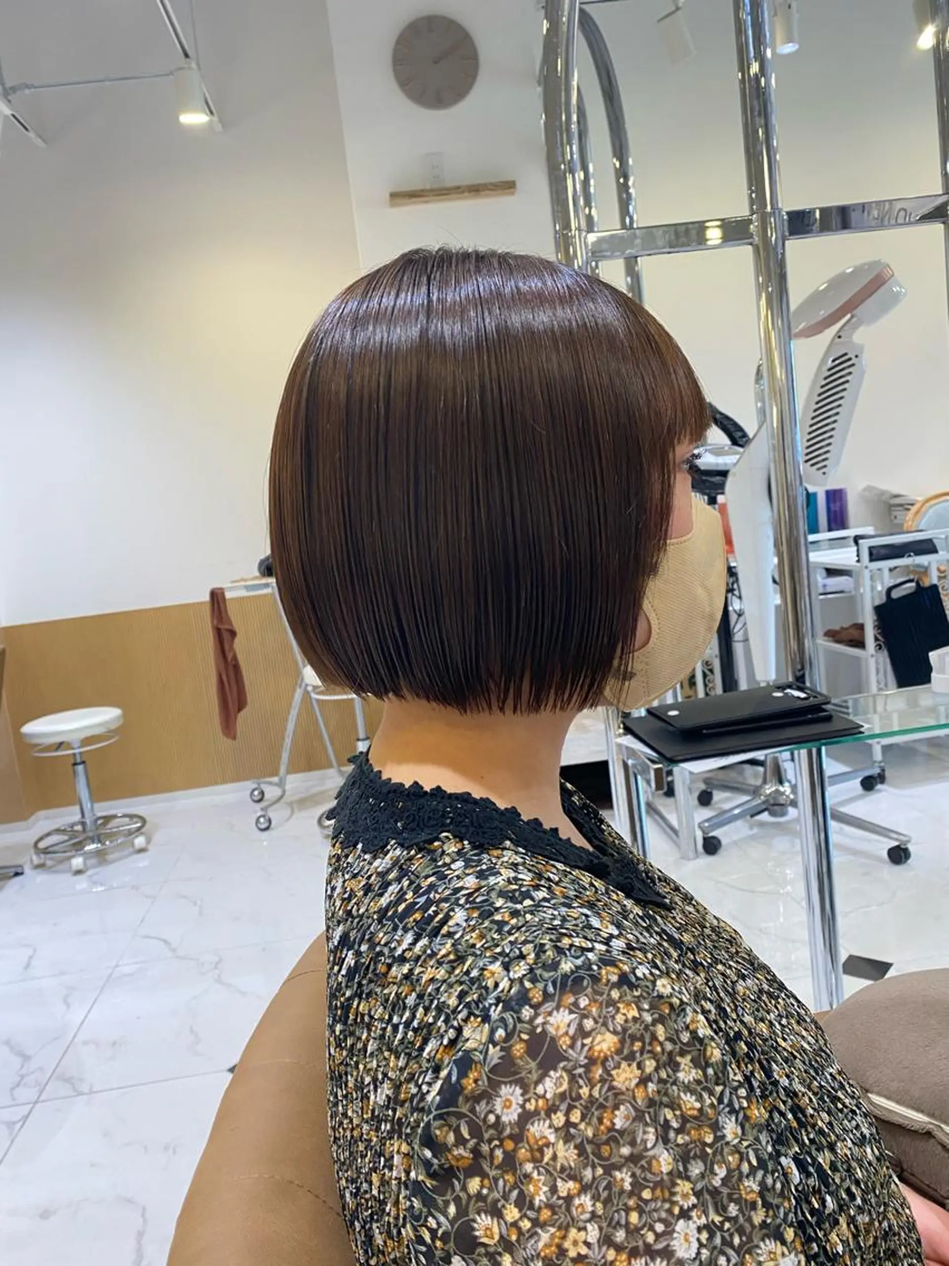 ショート ボブ カット トリートメント 坂井 茅聖のヘアスタイル