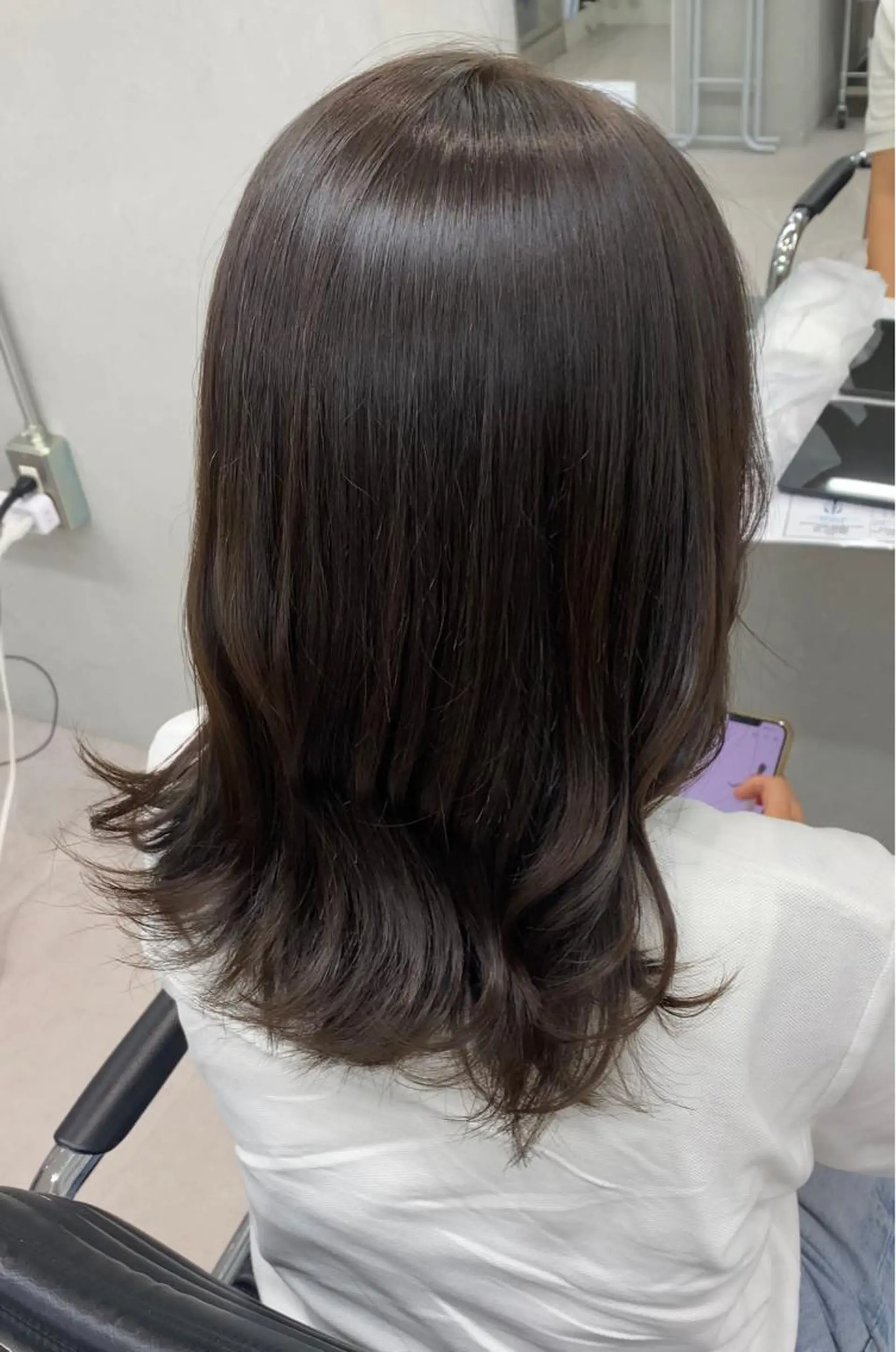 セミロング カラー オレンジ 韓国風ヘア tiravento 南船場店所属・nana 韓国スタイル🇰🇷のヘアスタイル