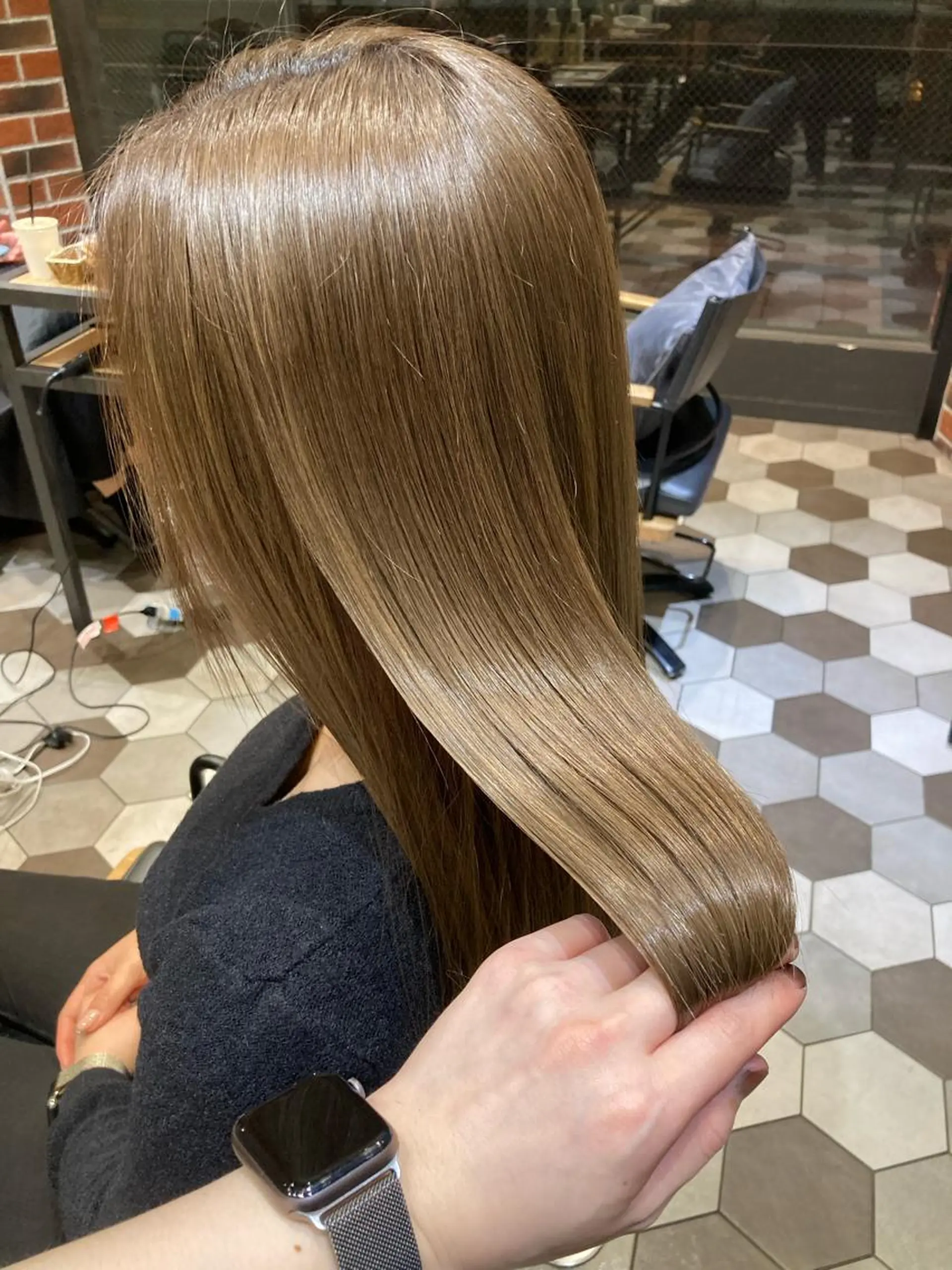 ロング カラー 髪質改善 トリートメント 髪質改善/痛ませ ないカラー/西村航大のヘアスタイル