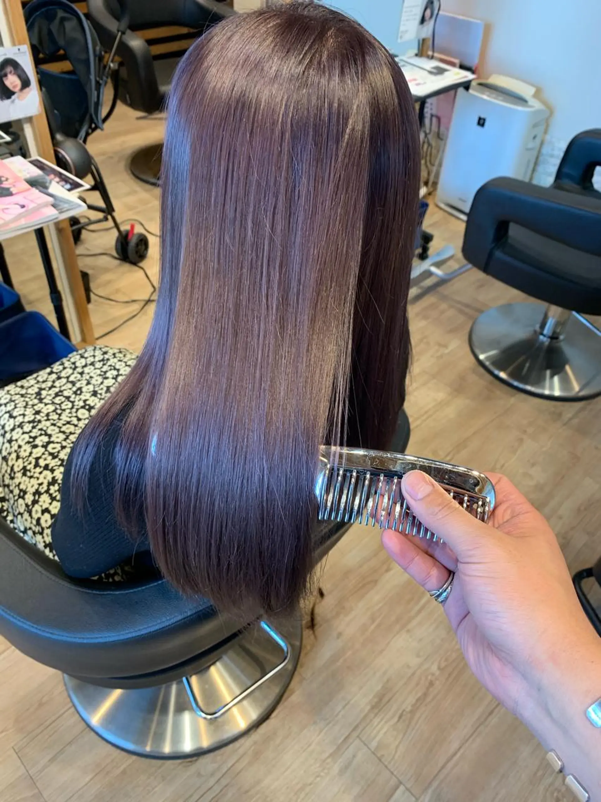 セミロング カラー 大久保 隆蔵のヘアスタイル