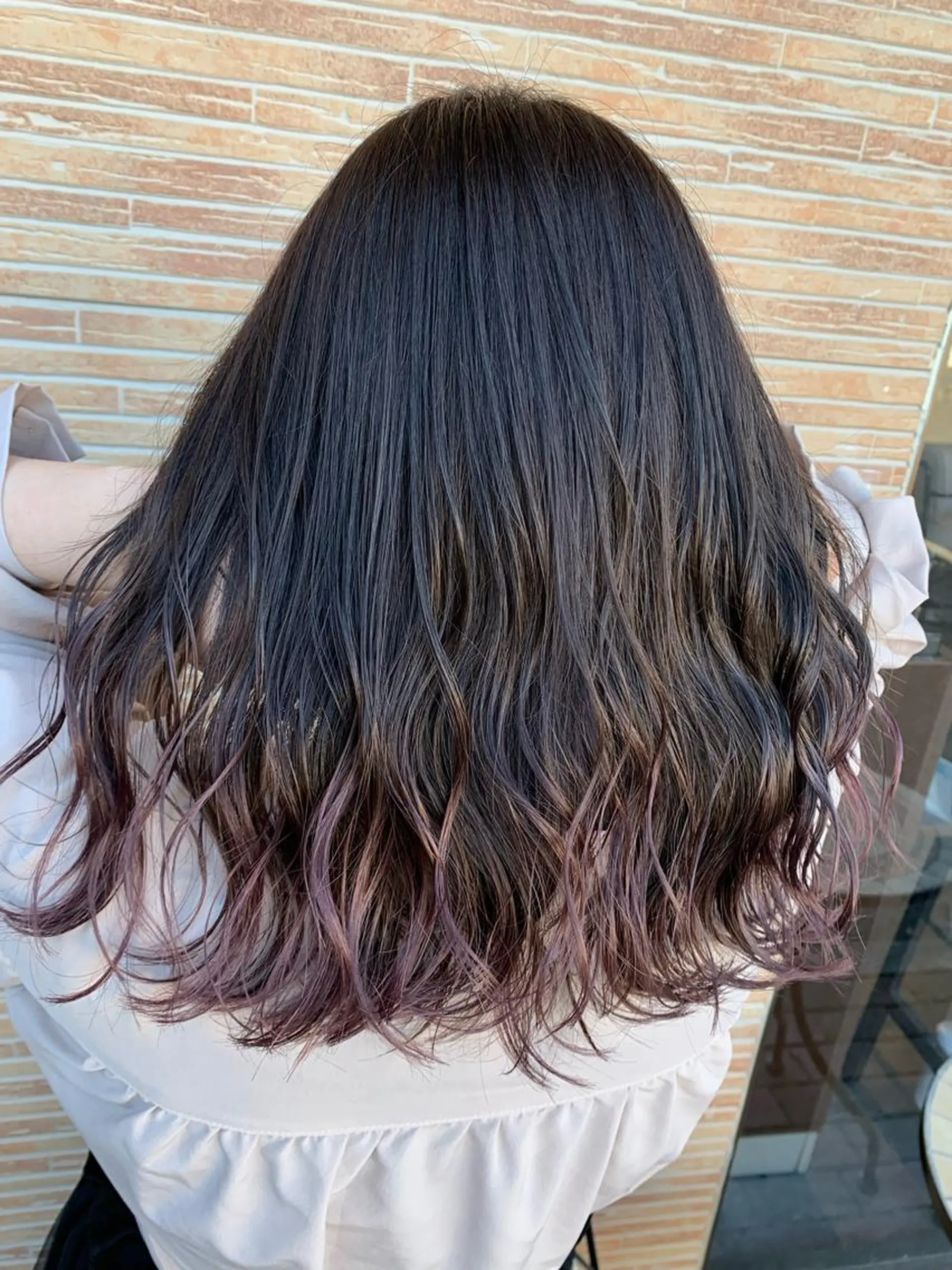 ロング ハイライト 髪質改善 韓国風ヘア 縮毛矯正 ank classic hair【アンククラシックヘアー】所属・バレ、ハイライト モデル募集　齋藤祐哉のヘアスタイル