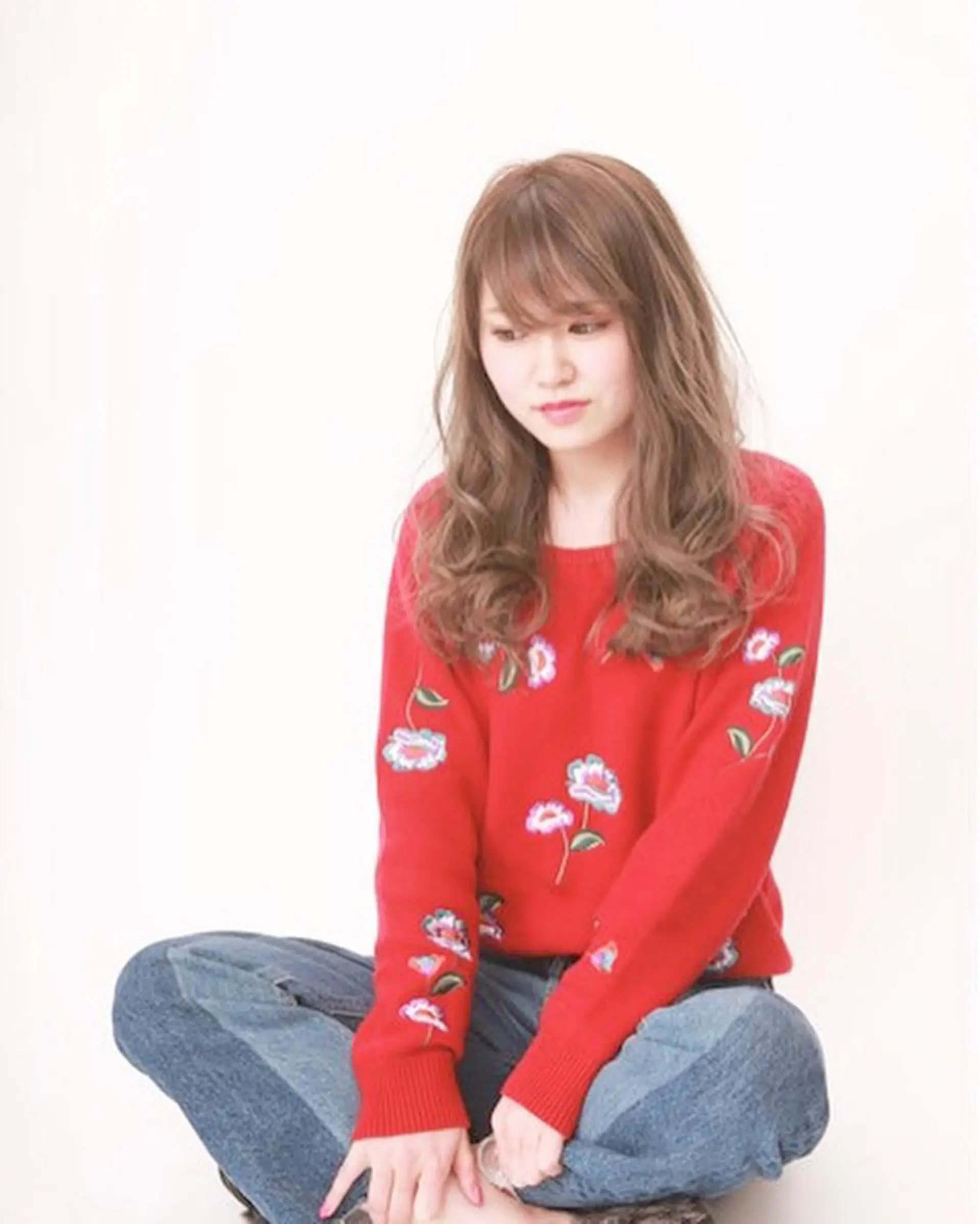 ミディアム カラー グラデーションカラー ハイライトカラー ハイライト GRANLUSSO 岡山駅前 ビックカメラ5階所属・岡本 智次のヘアスタイル