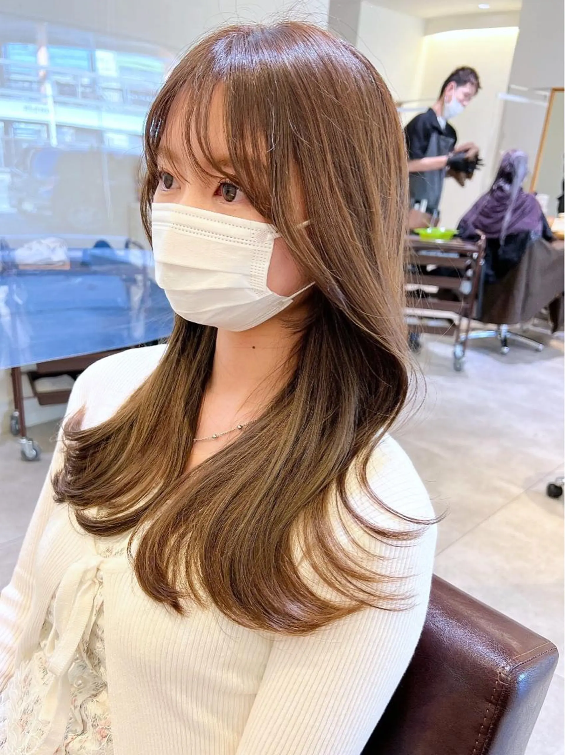 セミロング カラー 韓国ヘア×髪質改善 /yoshikaのヘアスタイル