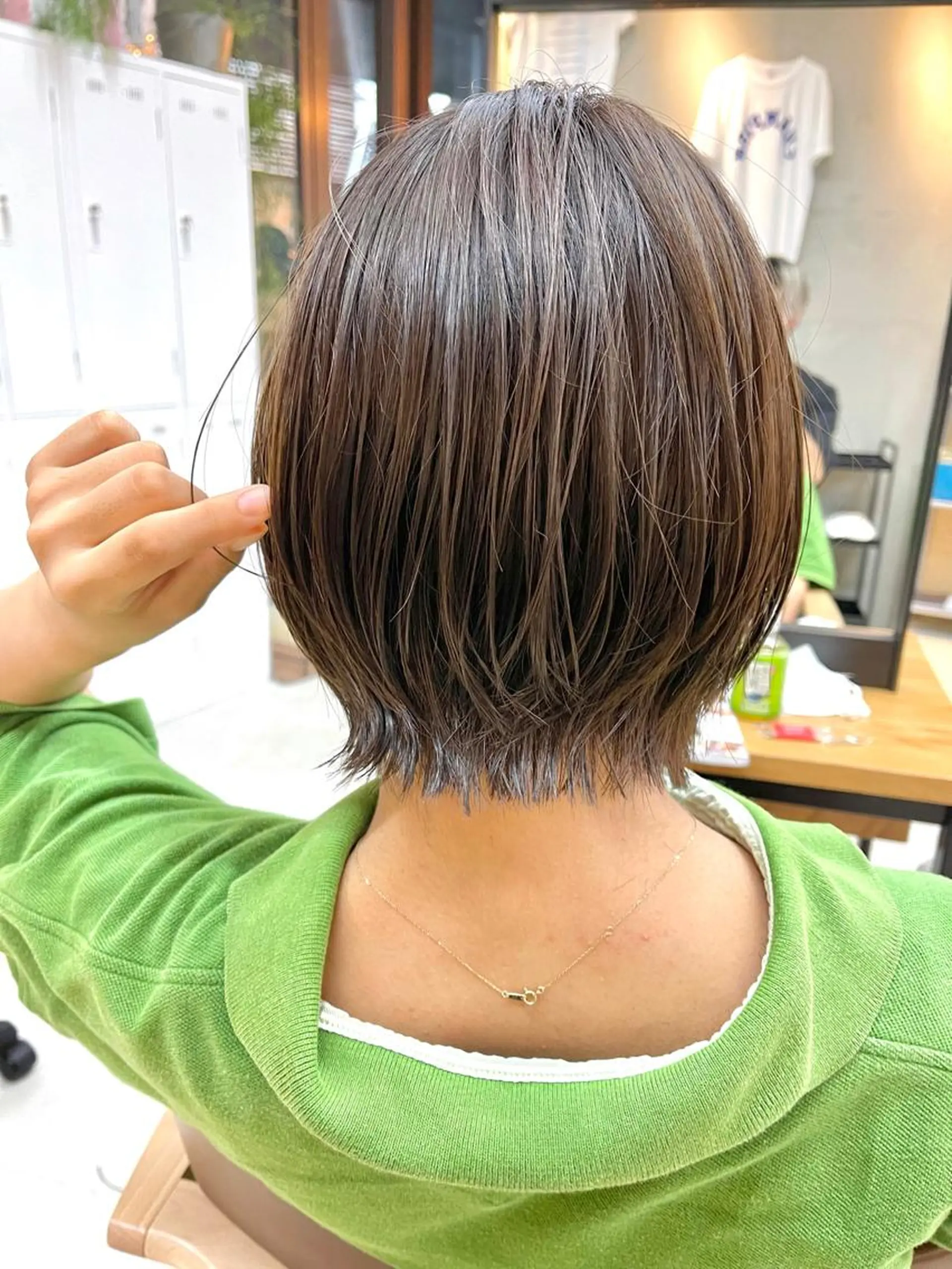 ショート ボブ くびれヘア mee.urawa所属・似合わせショート×透 明感/やじまたかしのヘアスタイル