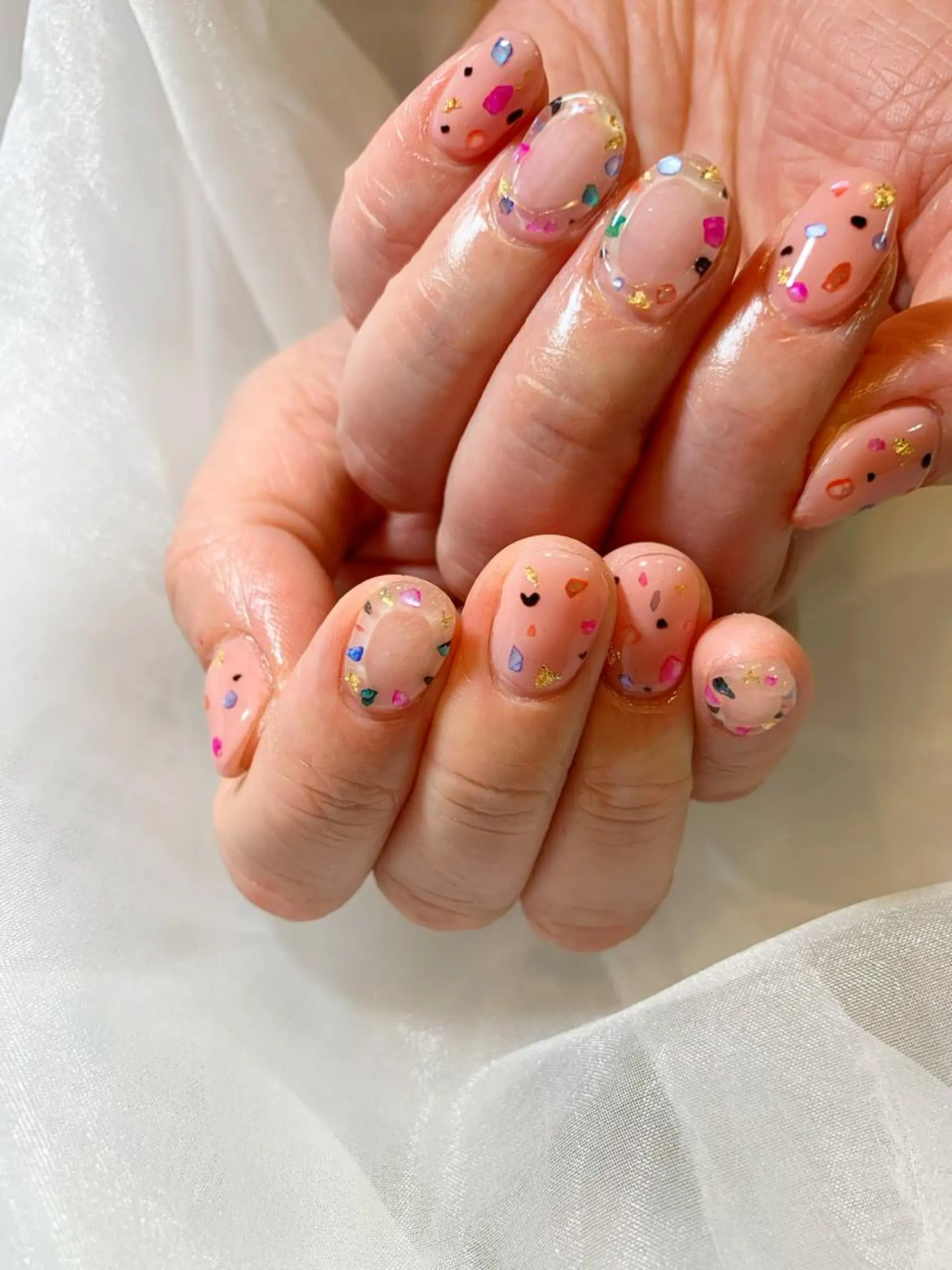 ネイル 韓国ネイル ハンドネイル フットネイル GéRanium Harukaのネイルデザイン