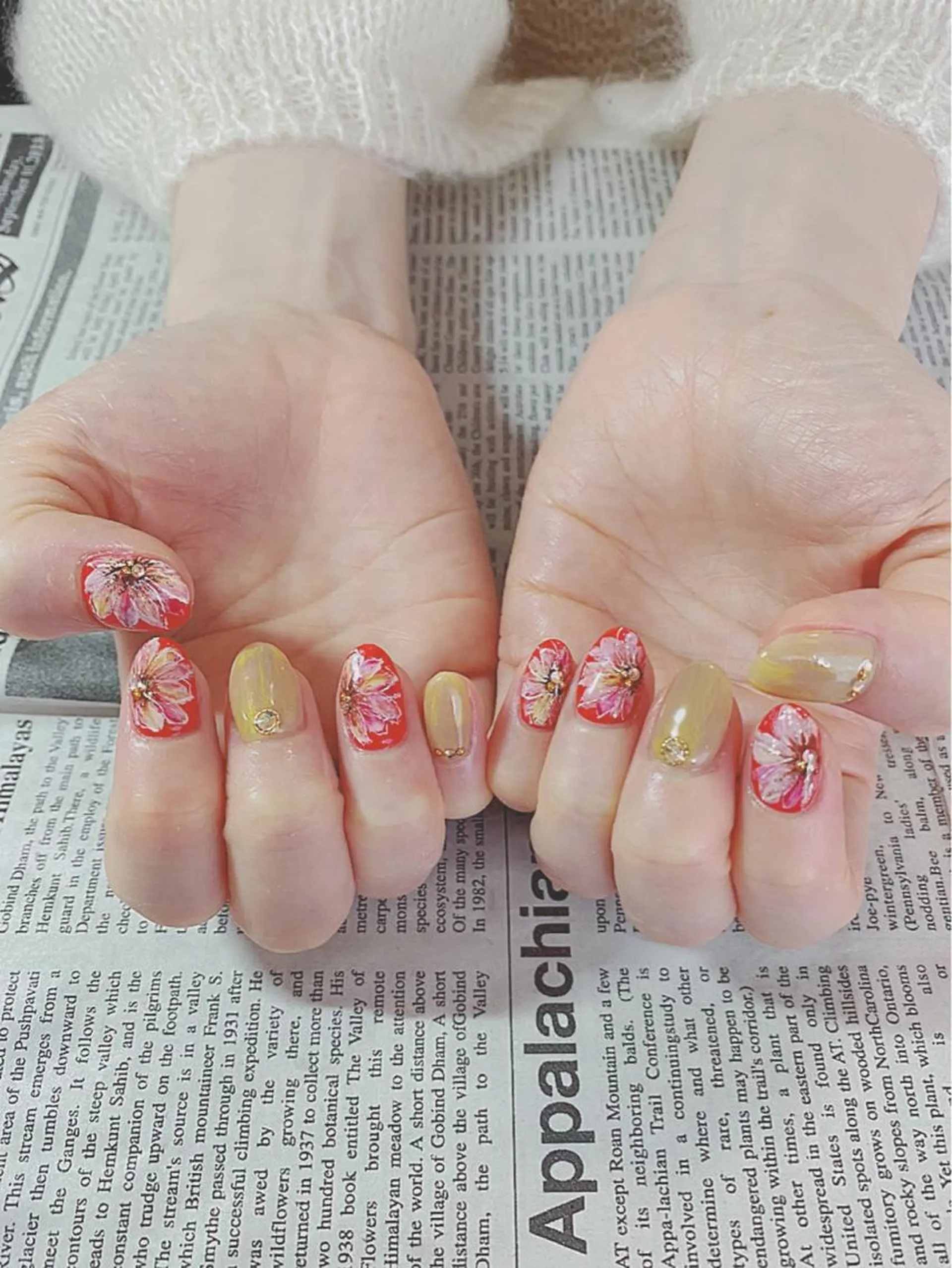 ネイル ハンドネイル ハンドケア 森山 舞のネイルデザイン