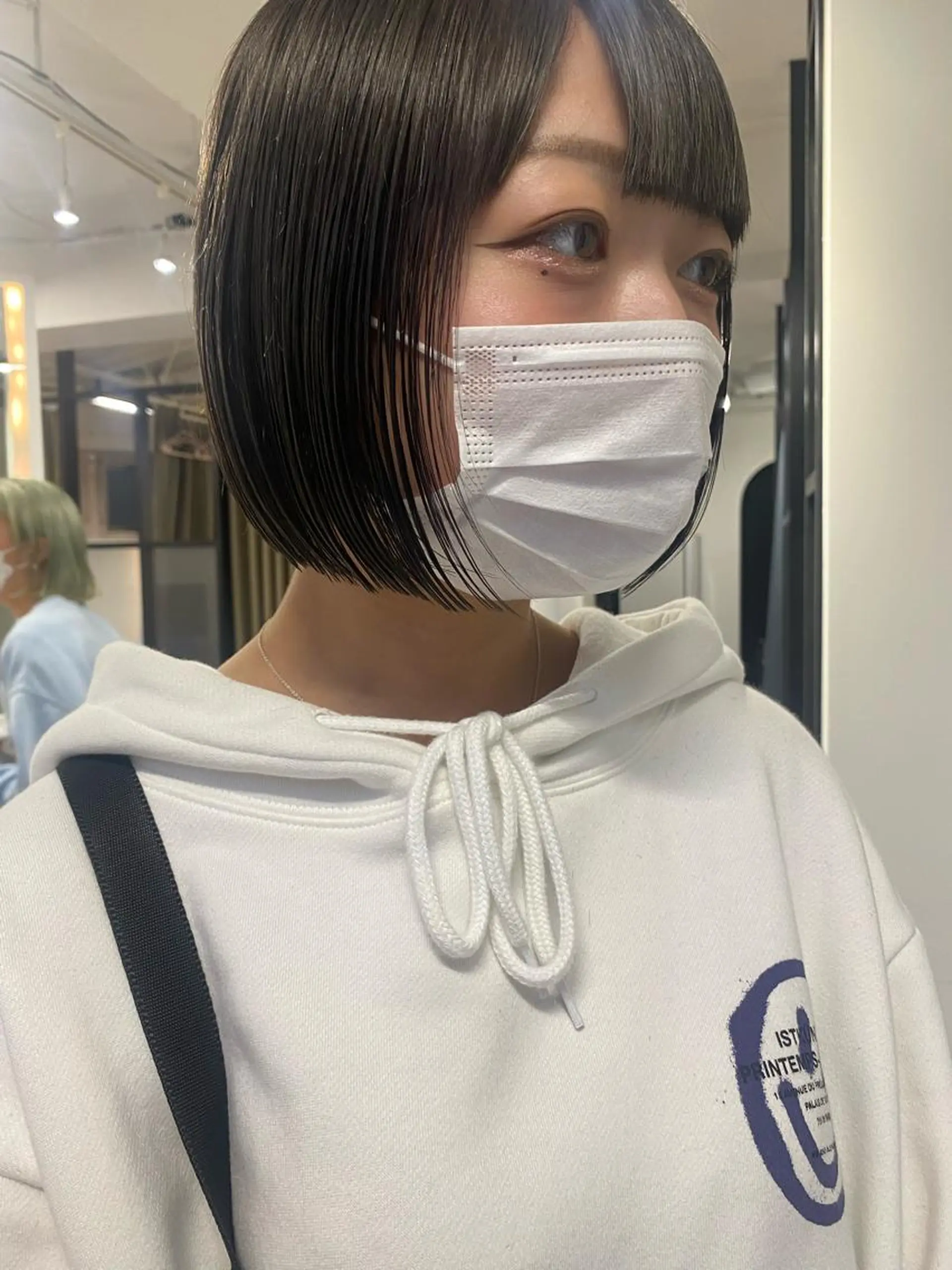 ショート カラー カット ヘアカラー トリートメント センターパート/ 暖色カラーayuのヘアスタイル