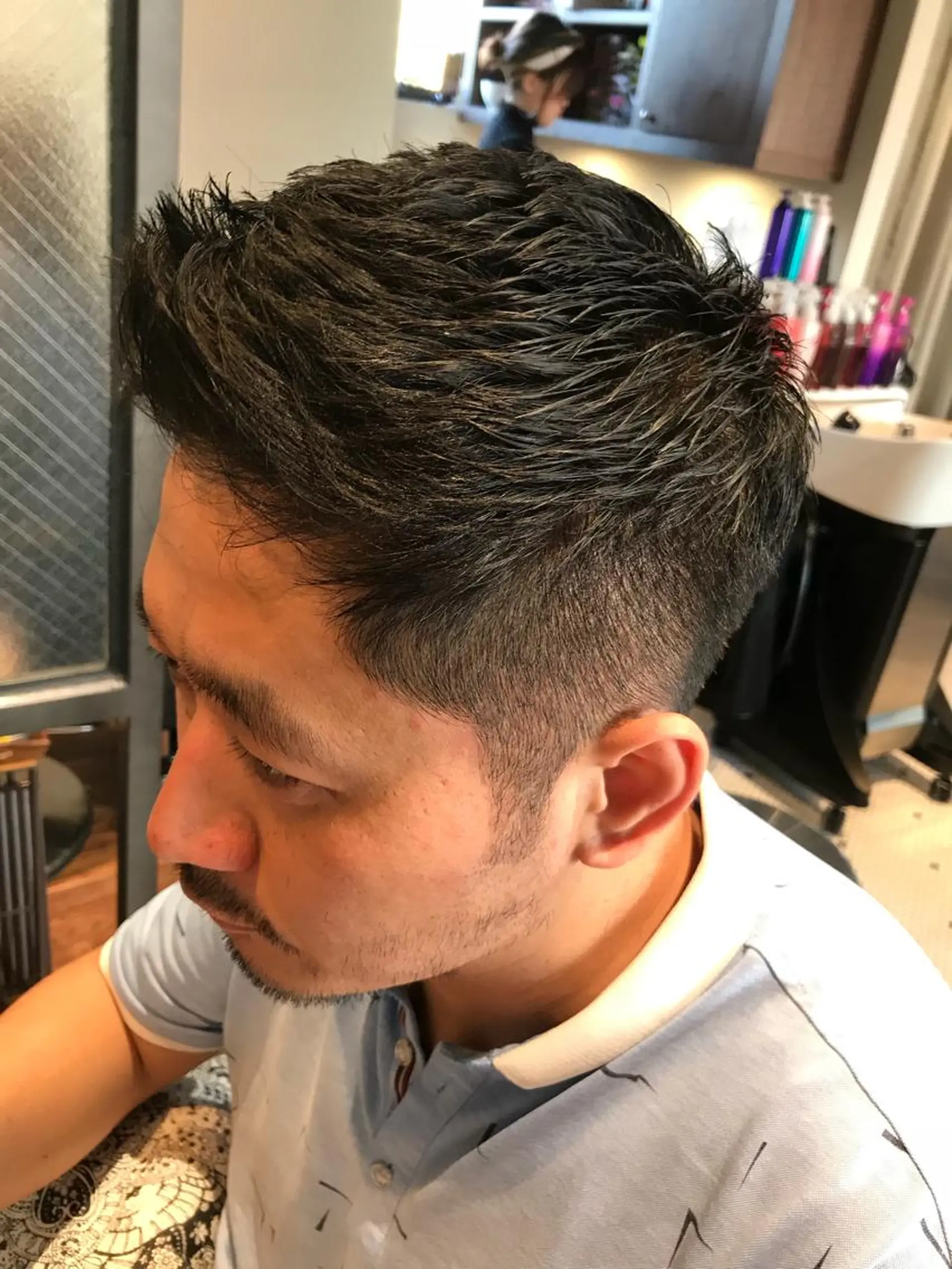 メンズ Leverage所属・【店長】外国人風 メンズヘア尾上雄輝のヘアスタイル